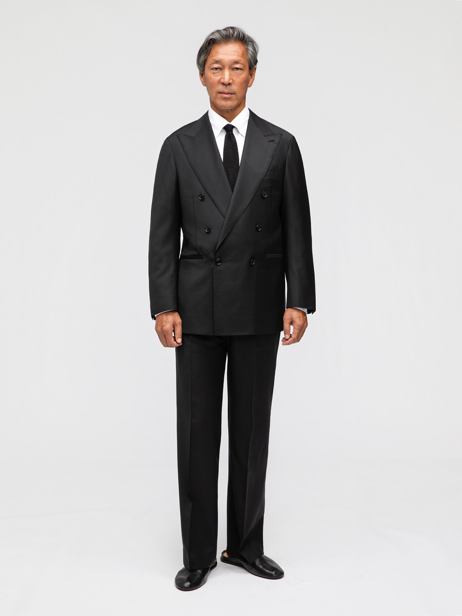 Black Wool Suit - Grand Le Mar
