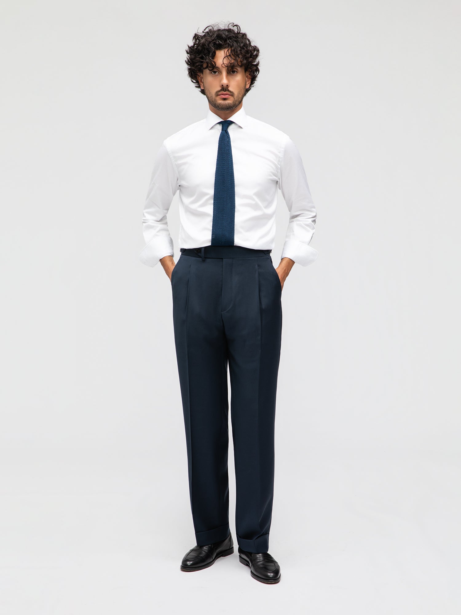 Navy Wool Suit (DB) - Grand Le Mar