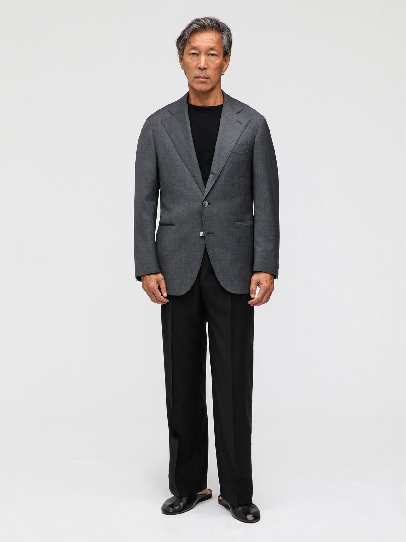 Dark Grey Wool Jacket (SB) - Grand Le Mar