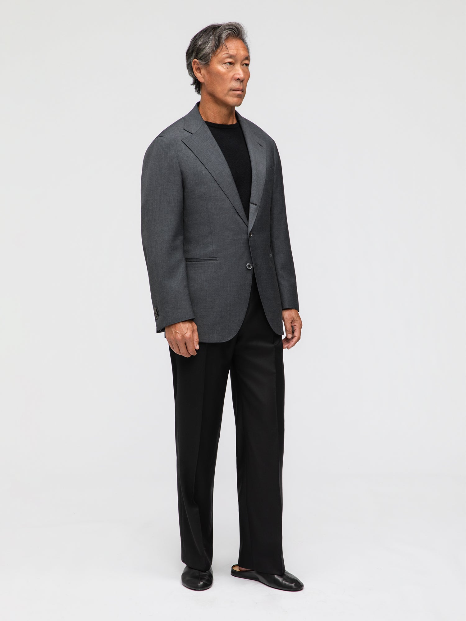Dark Grey Wool Jacket (SB) - Grand Le Mar