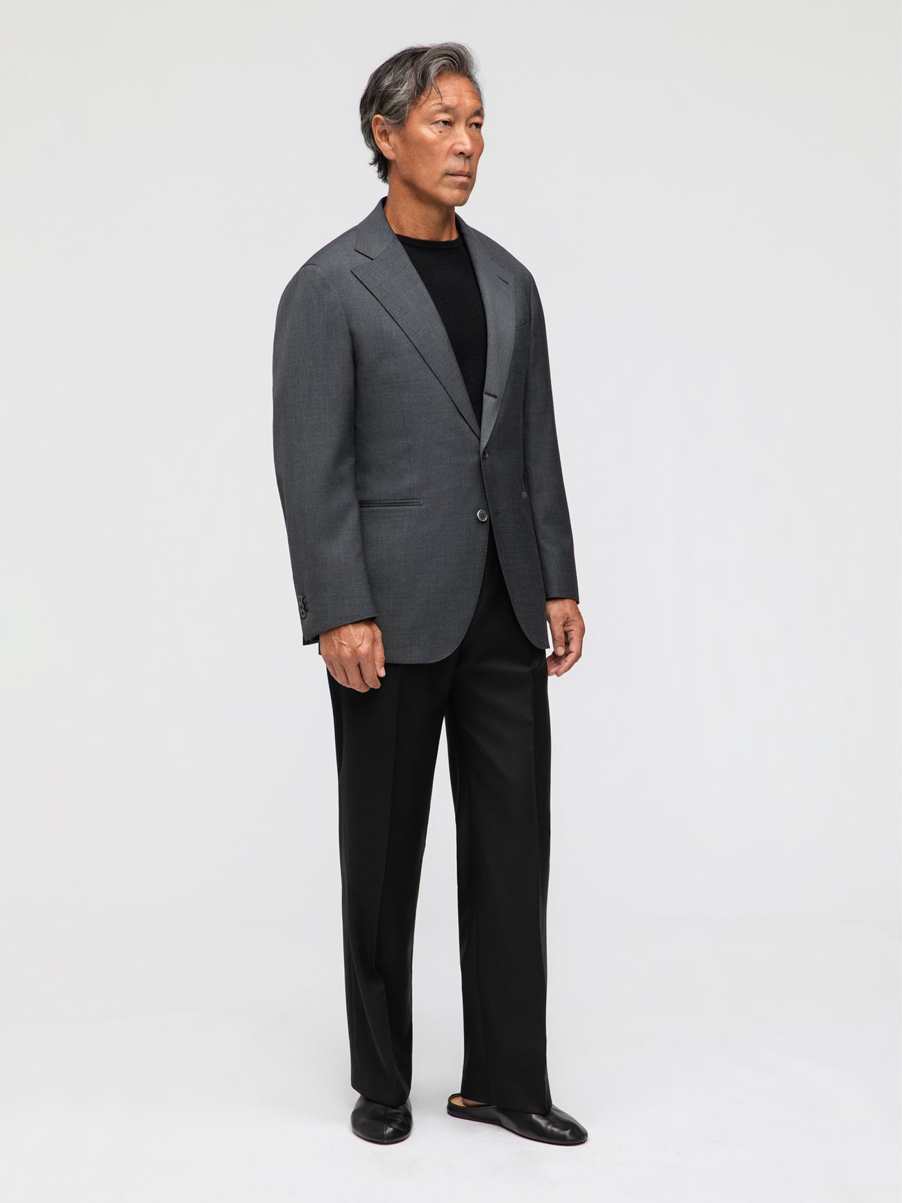 Dark Grey Wool Jacket (SB) - Grand Le Mar