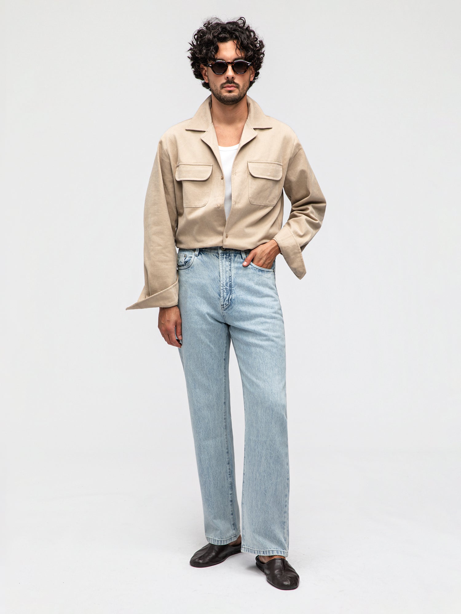 Light Blue Washed Denim Jeans