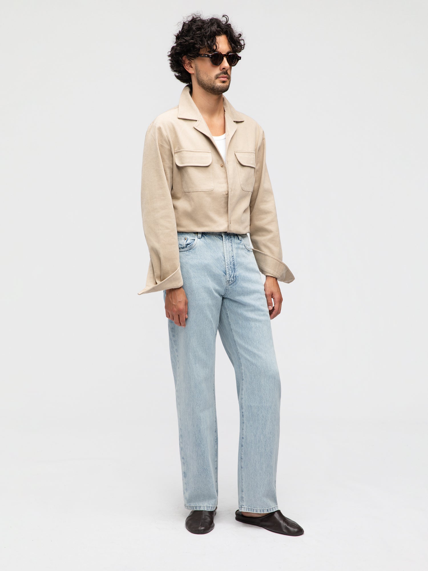 Light Blue Washed Denim Jeans