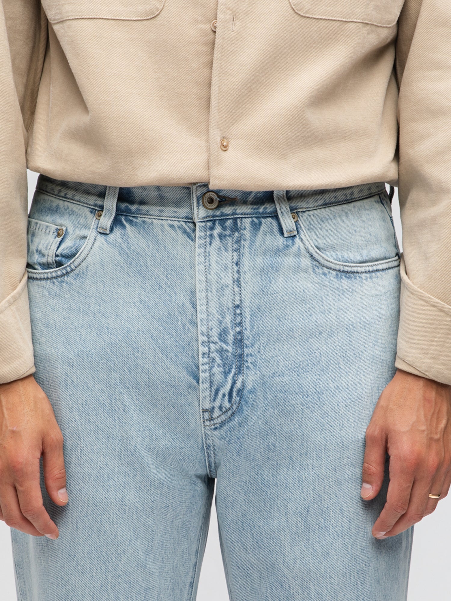 Light Blue Washed Denim Jeans