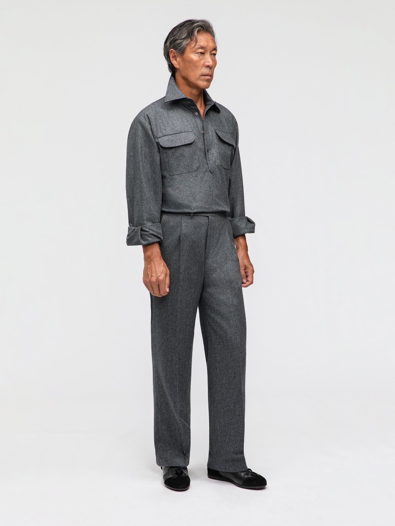 Grey Flannel Popover - Grand Le Mar