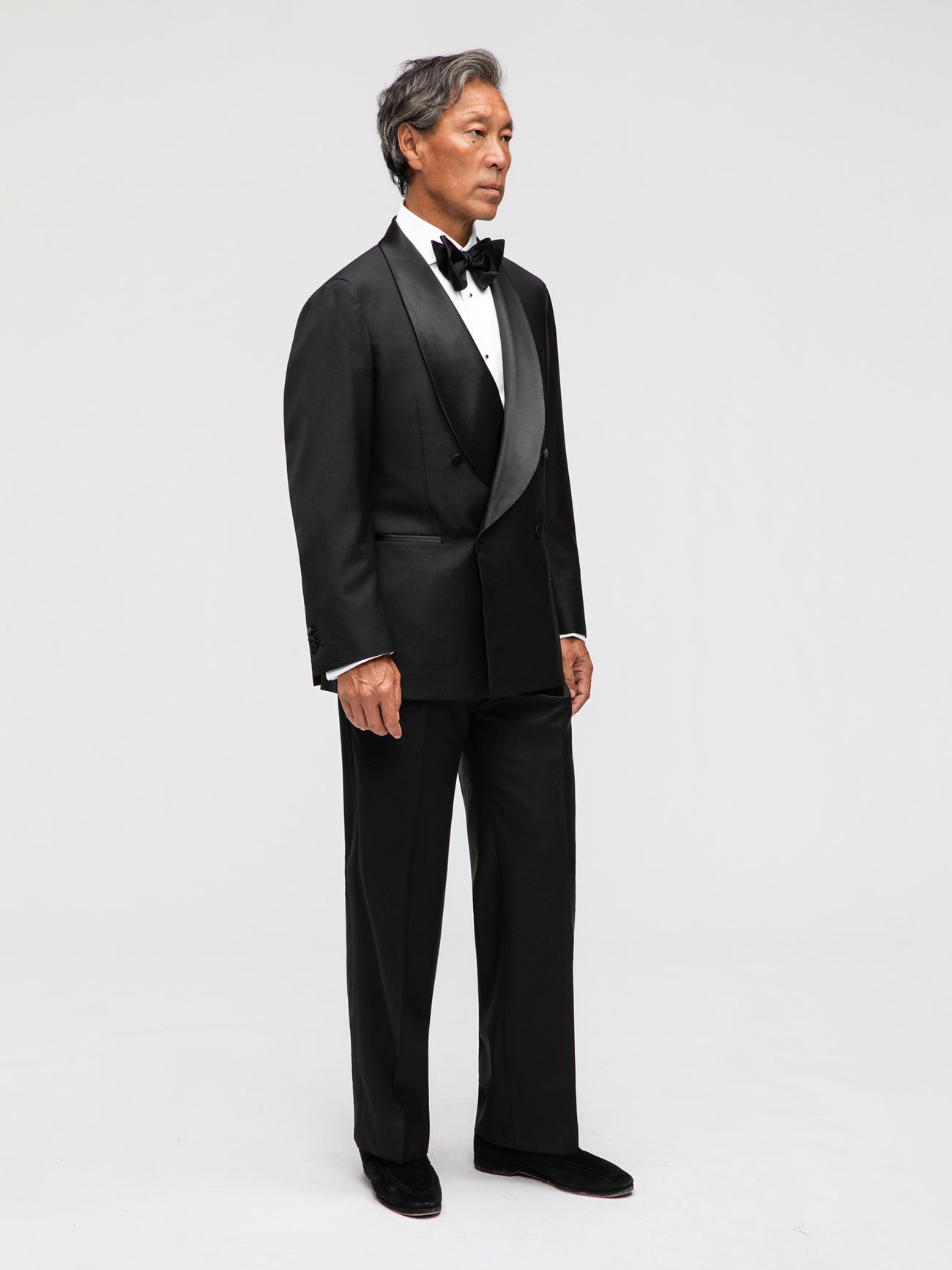 Black Wool Tuxedo (DB Shawl) - Grand Le Mar