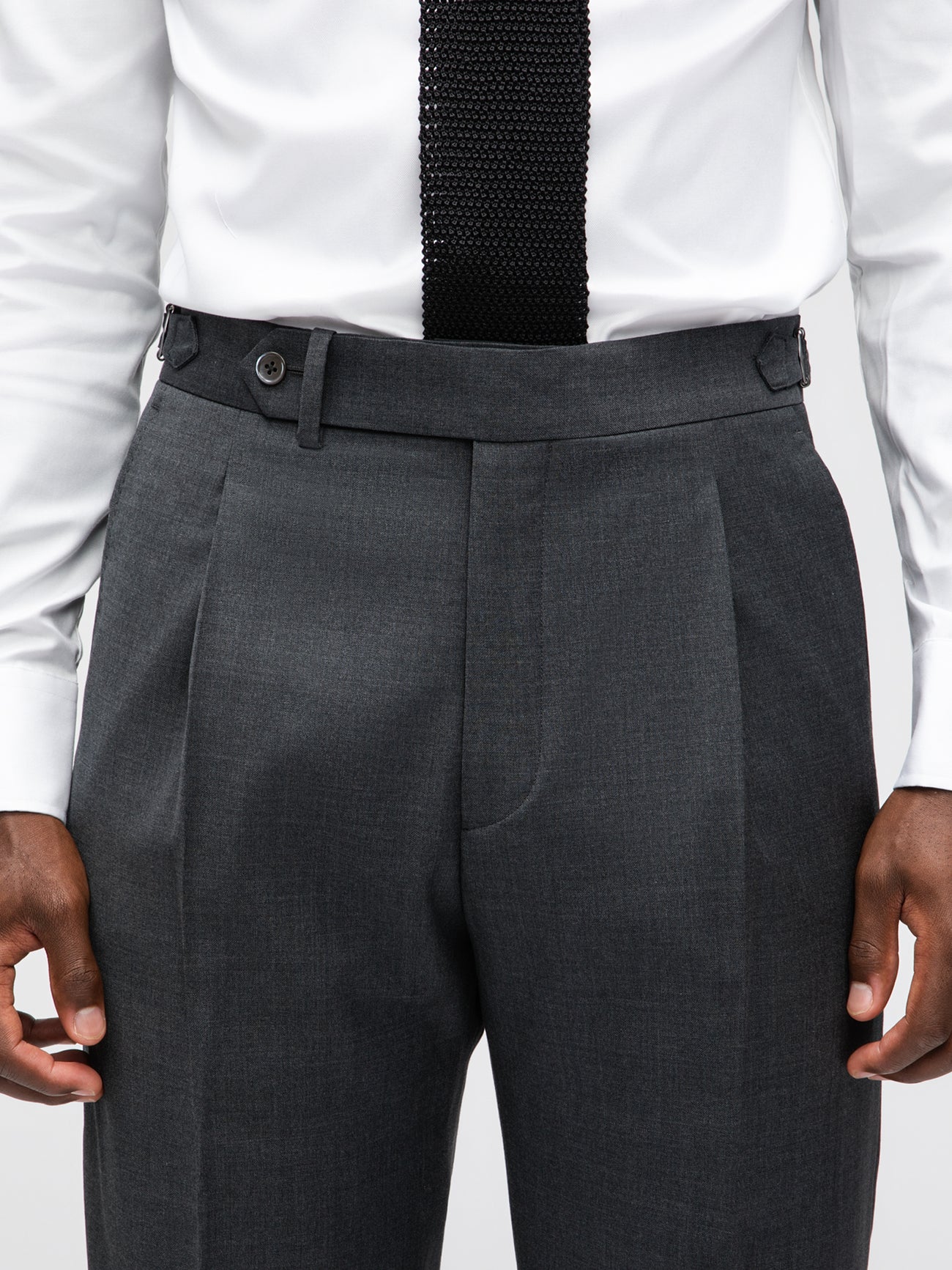 Dark Grey Wool Suit (DB) - Grand Le Mar