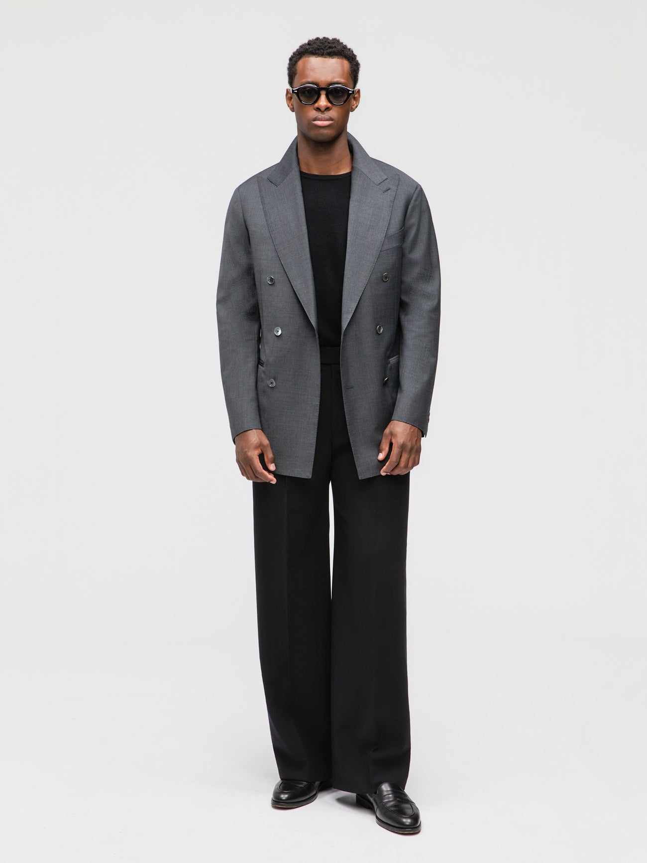 Dark Grey Wool Jacket (DB) - Grand Le Mar