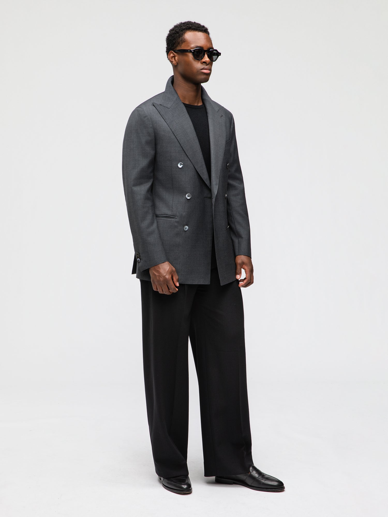 Dark Grey Wool Jacket (DB) - Grand Le Mar