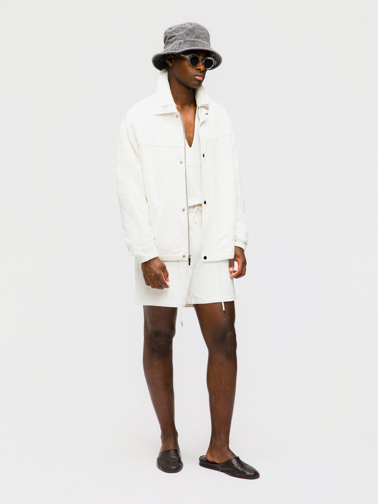 Grand Le Mar | Ivory Stonewashed Linen Traveler Jacket – Grand Lè Mar