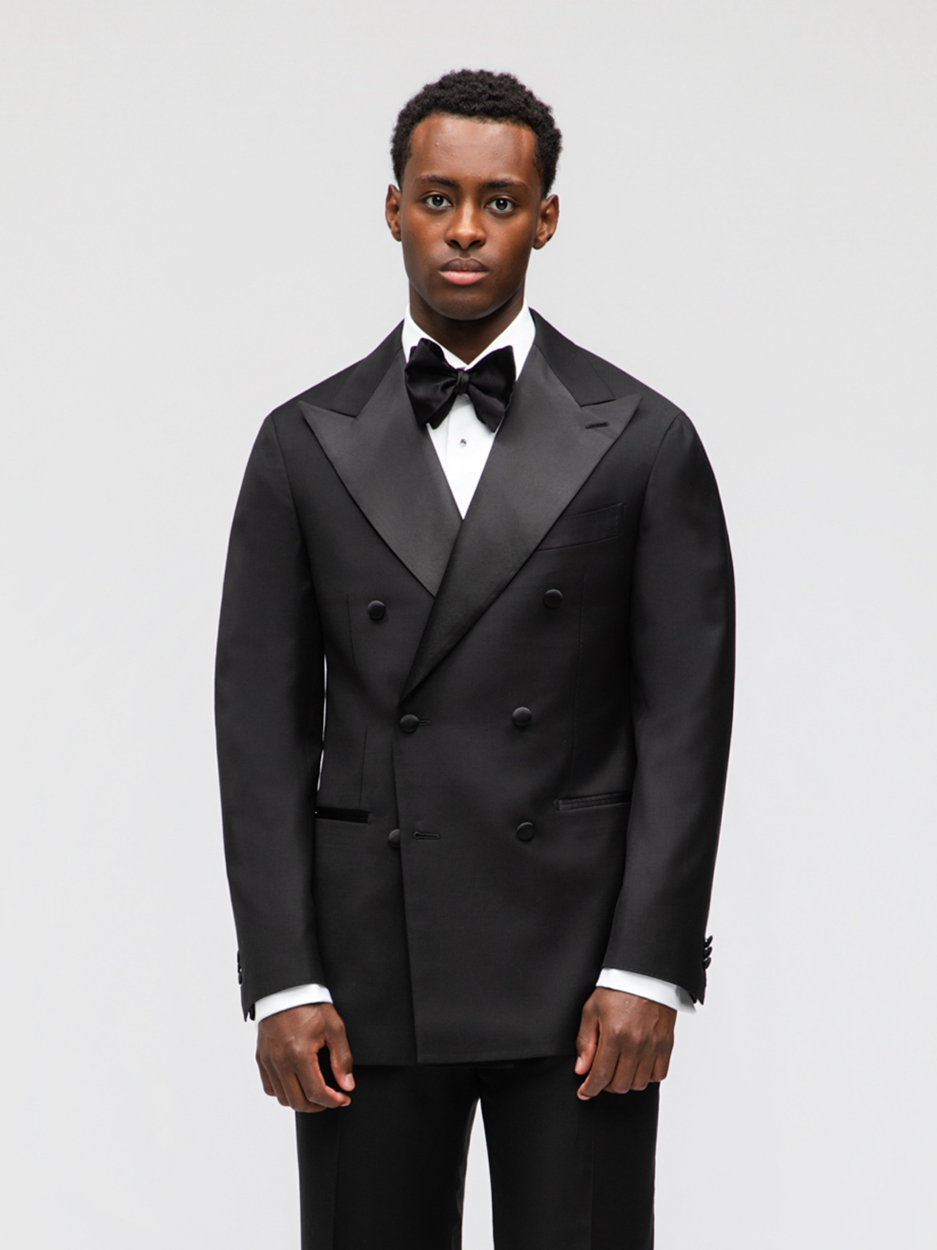 Black Wool Tuxedo (DB) - Grand Le Mar