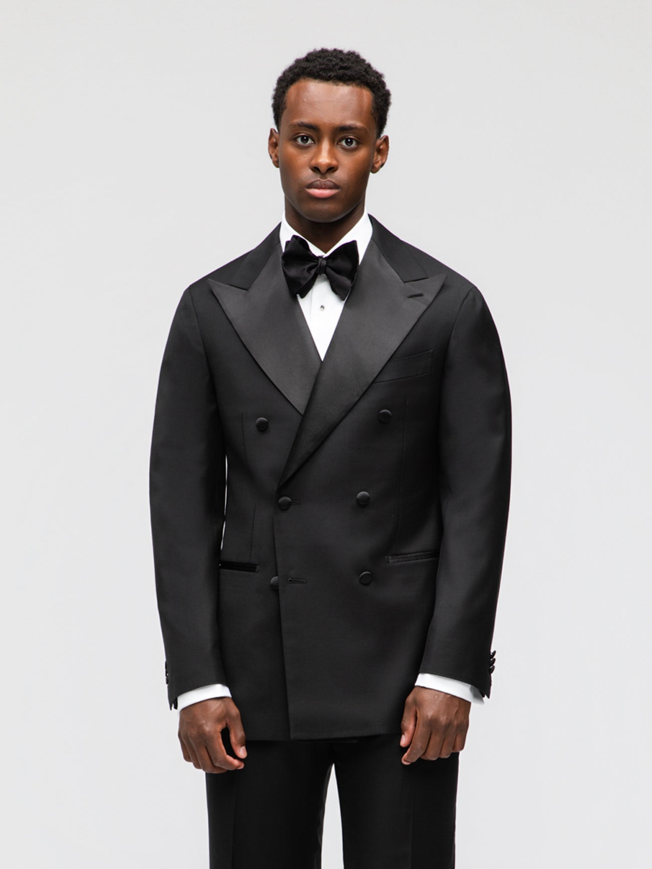 Black Wool Tuxedo (DB) - Grand Le Mar