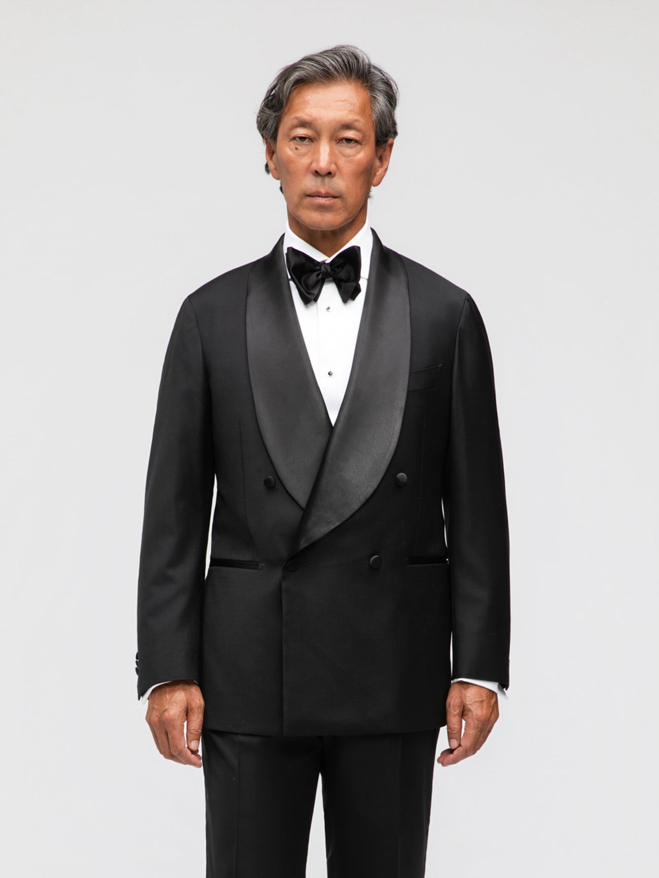 Black Wool Tuxedo (DB Shawl) - Grand Le Mar