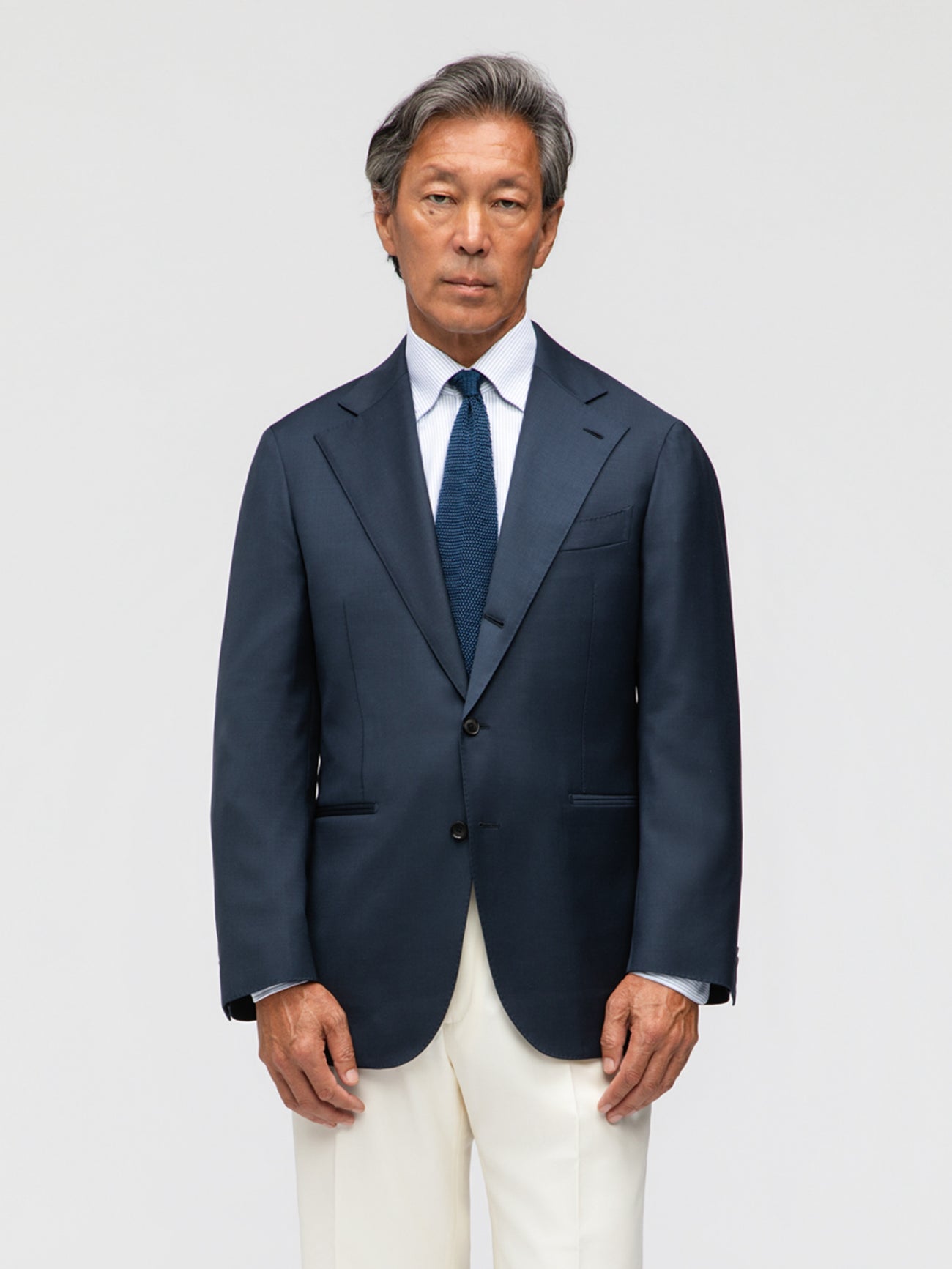 Navy Wool Jacket (SB) - Grand Le Mar