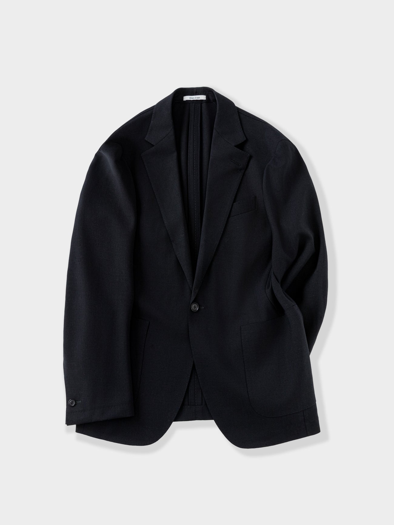 Black Heavyweight High Twist Suit - Grand Le Mar
