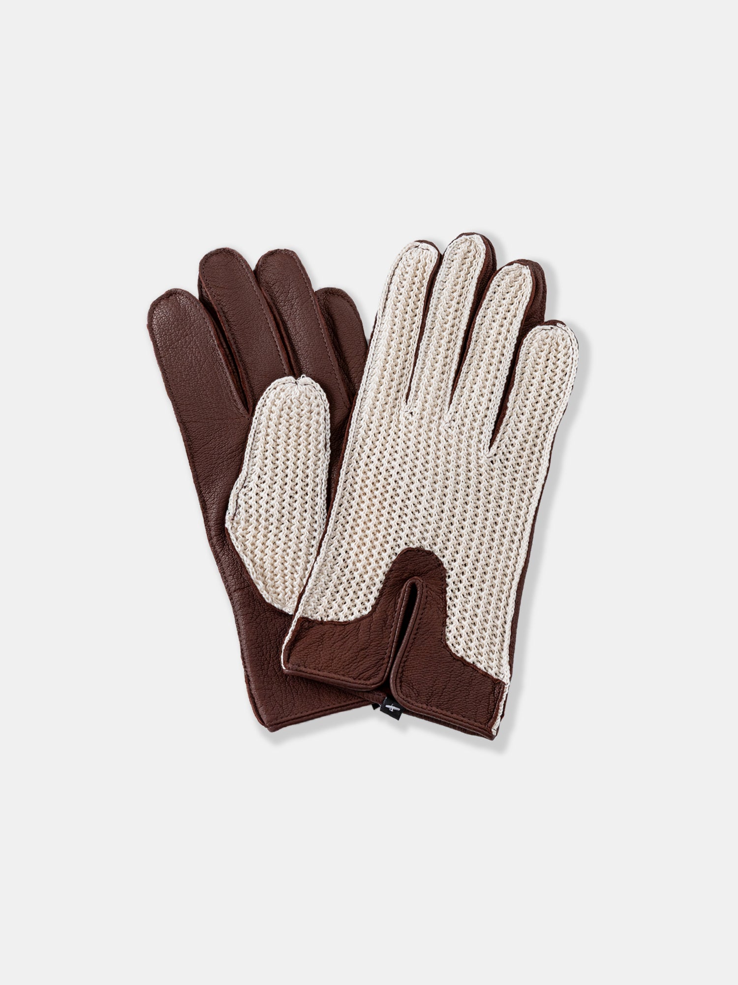 Brown Leather Gloves - Grand Le Mar