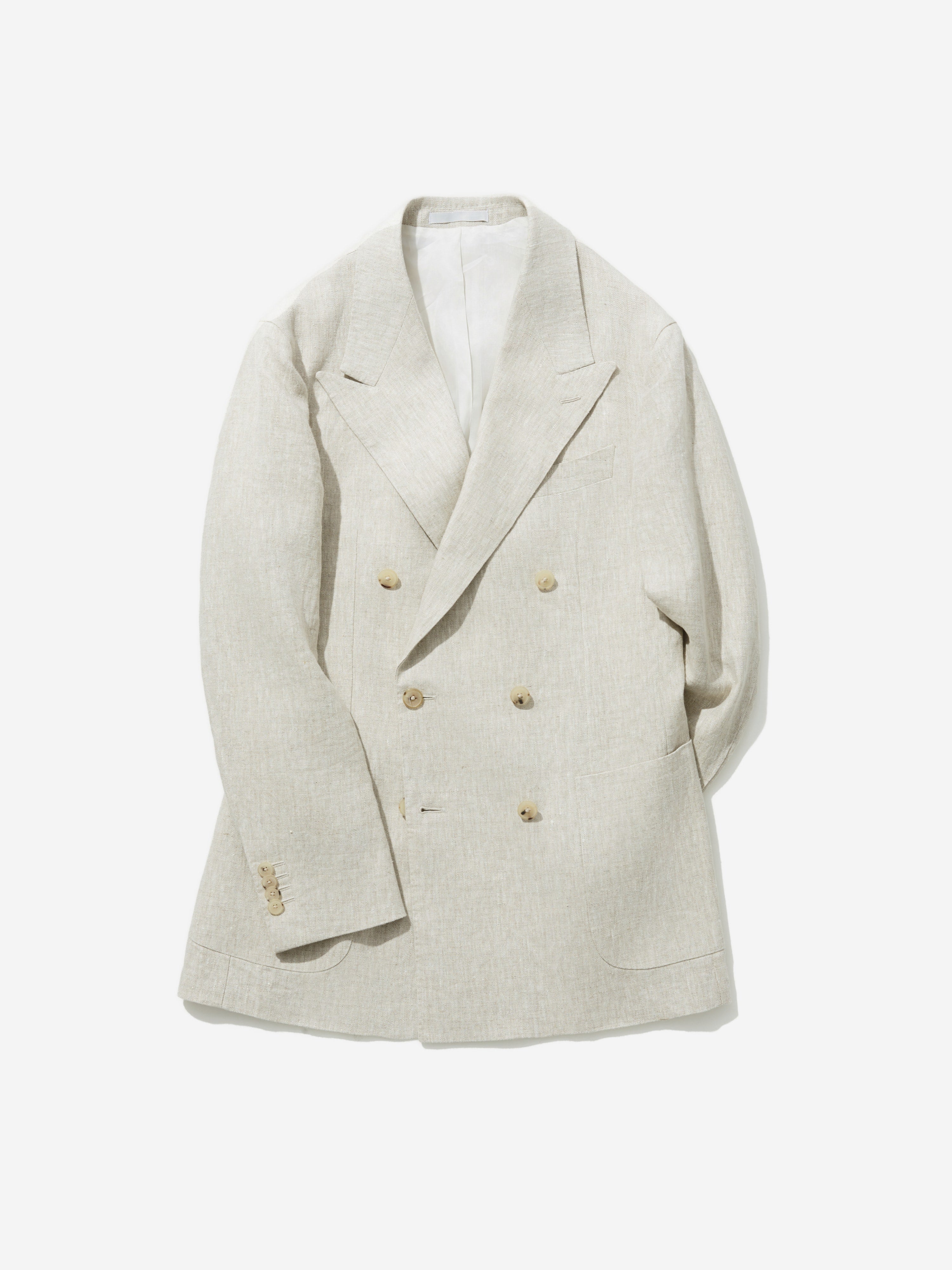 Beige Linen Jacket (DB) - Grand Le Mar