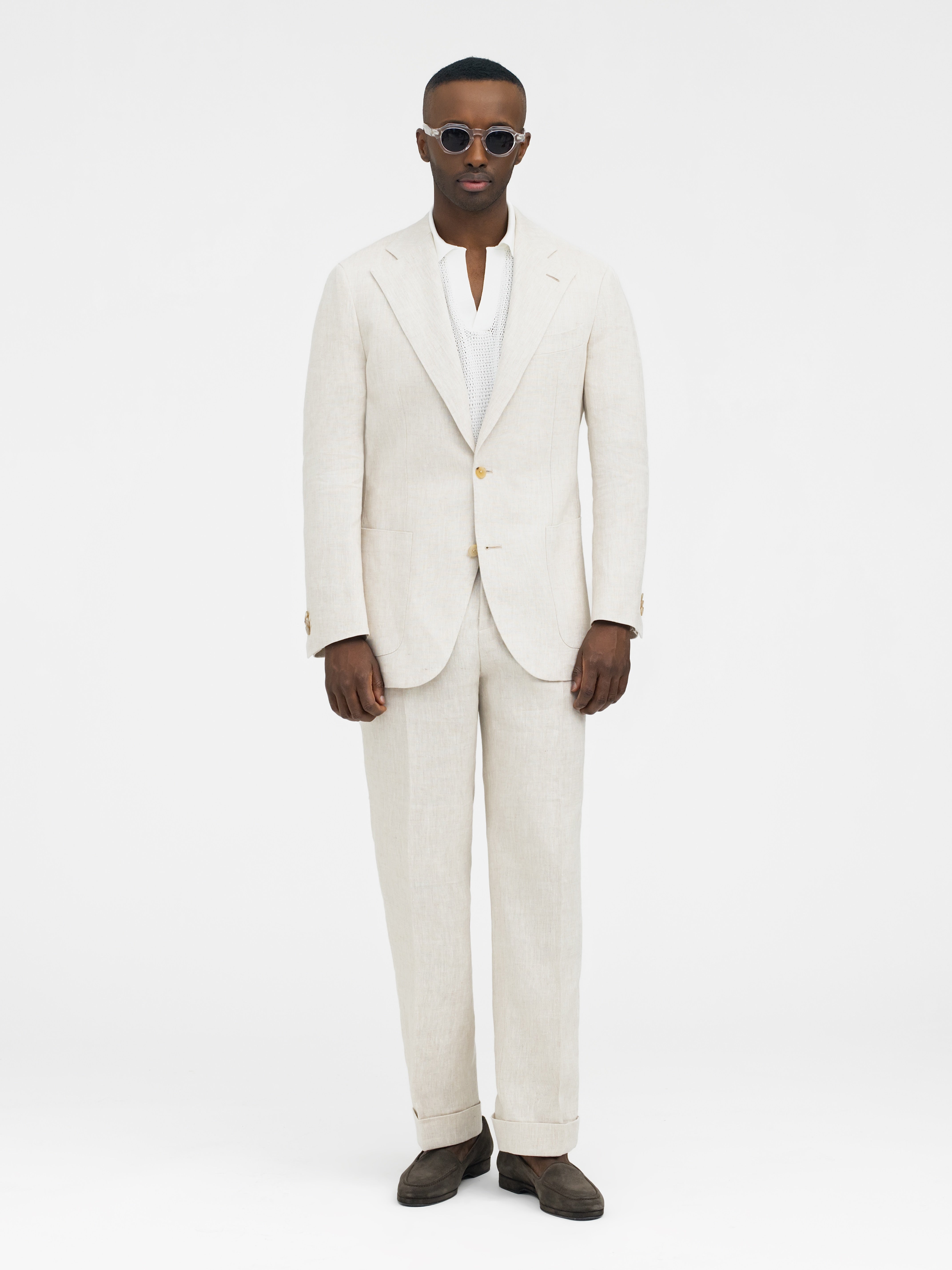 Beige Linen Suit (SB) - Grand Le Mar