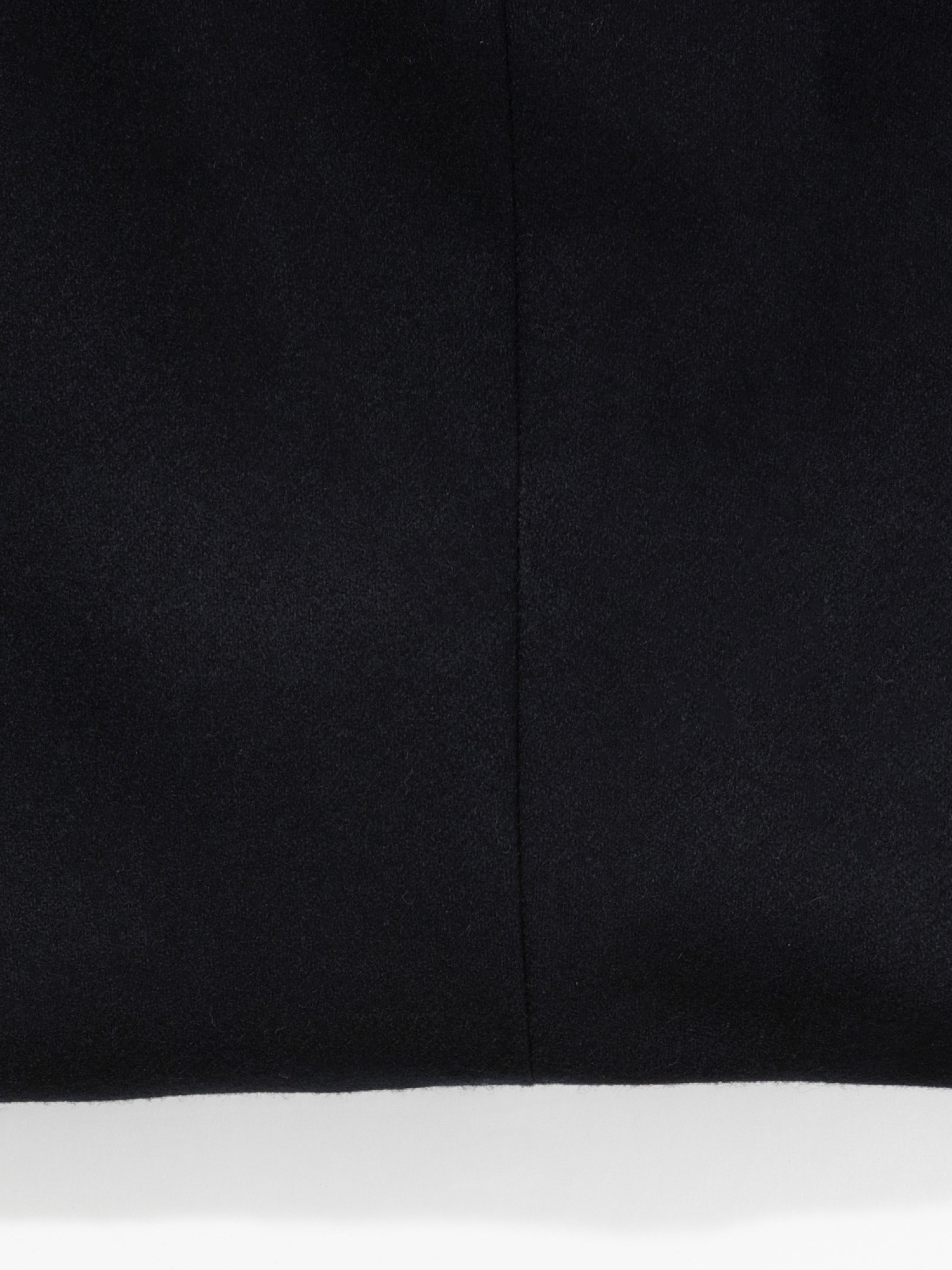 Black Flannel Wool Trousers (Wide Fit) - Grand Le Mar