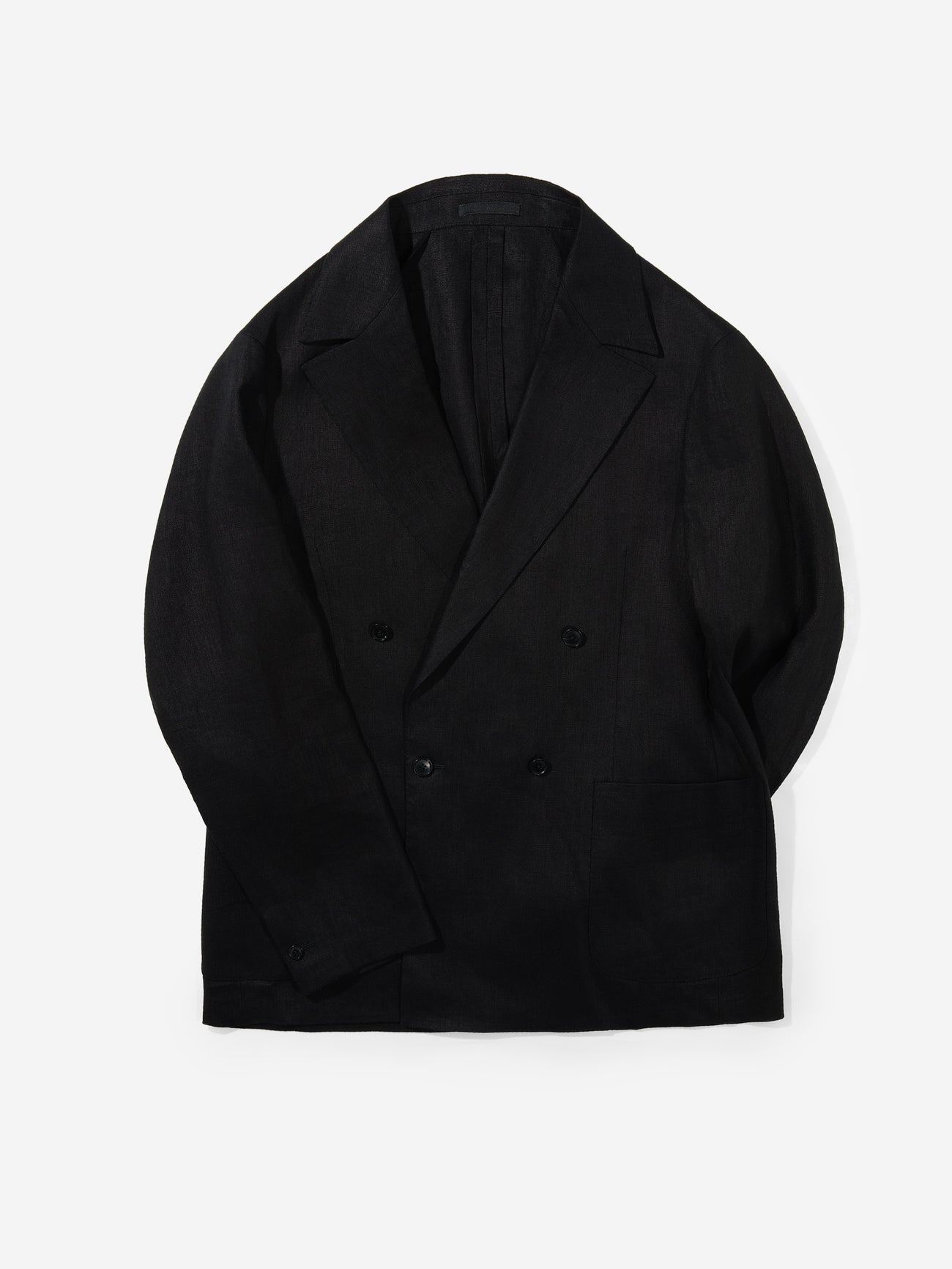 Black Linen Jacket (Casual Fit) - Grand Le Mar