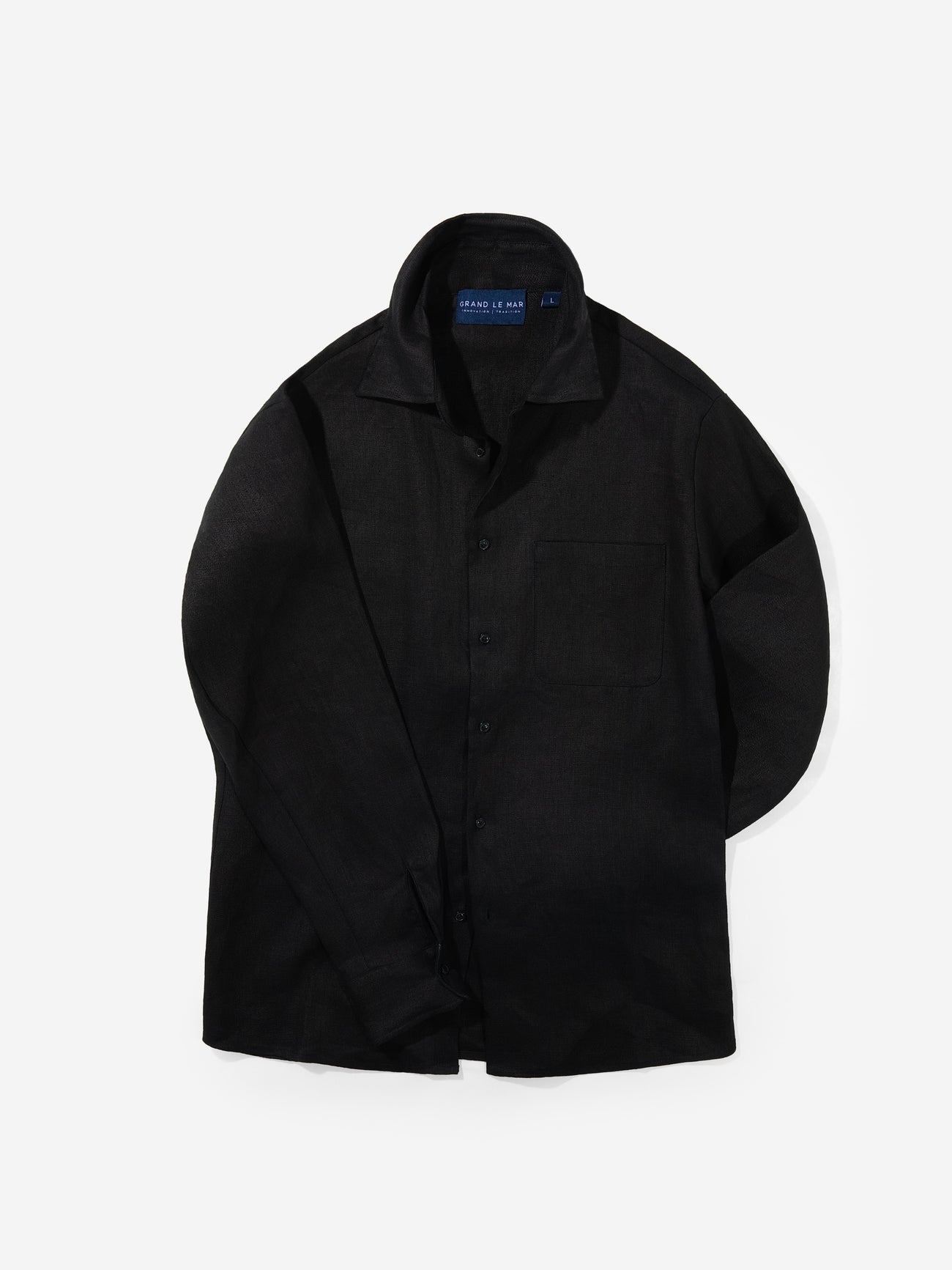 Black Linen Shirt - Grand Le Mar