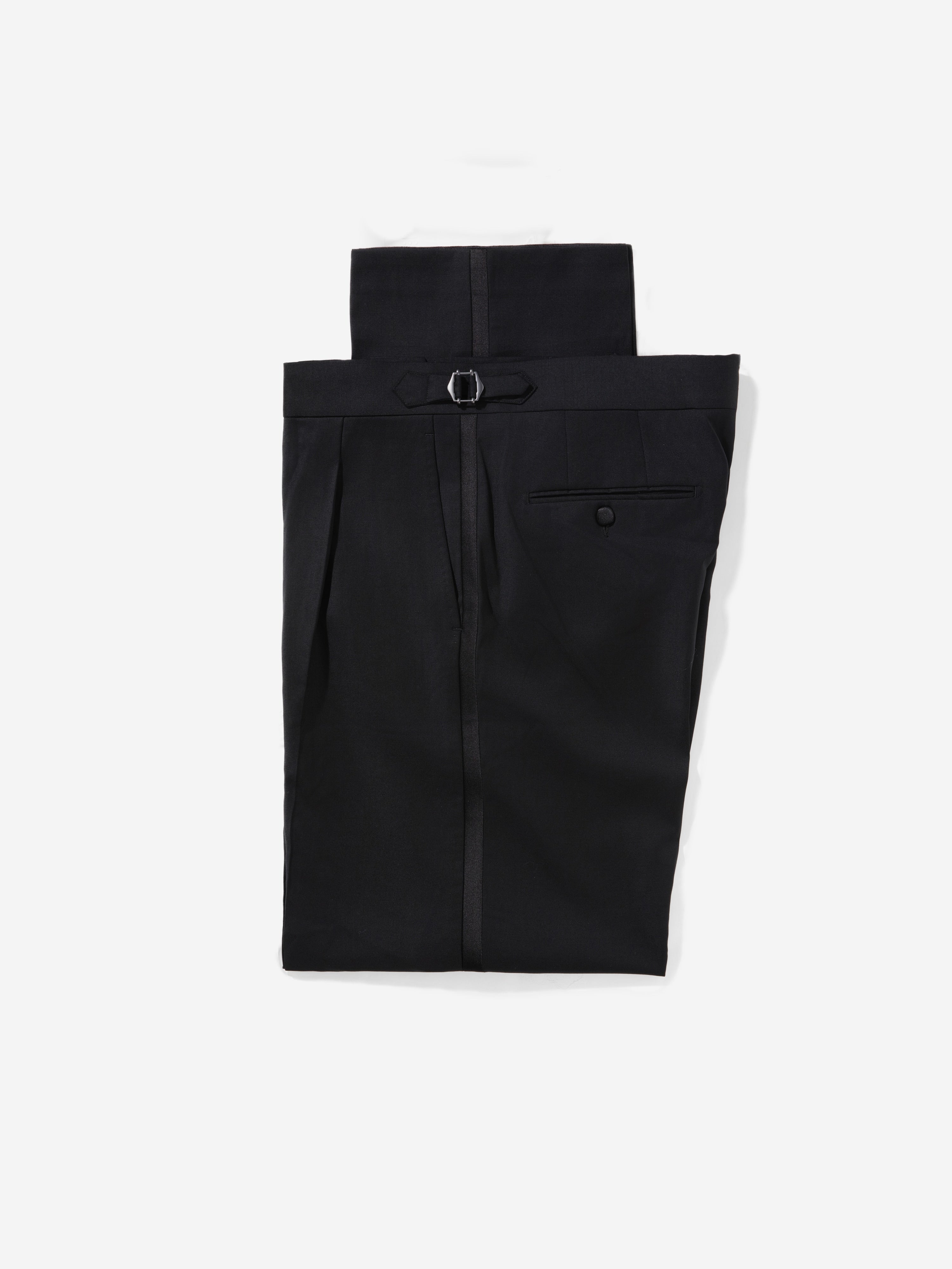 Black Wool Tuxedo Suit (SB) - Grand Le Mar