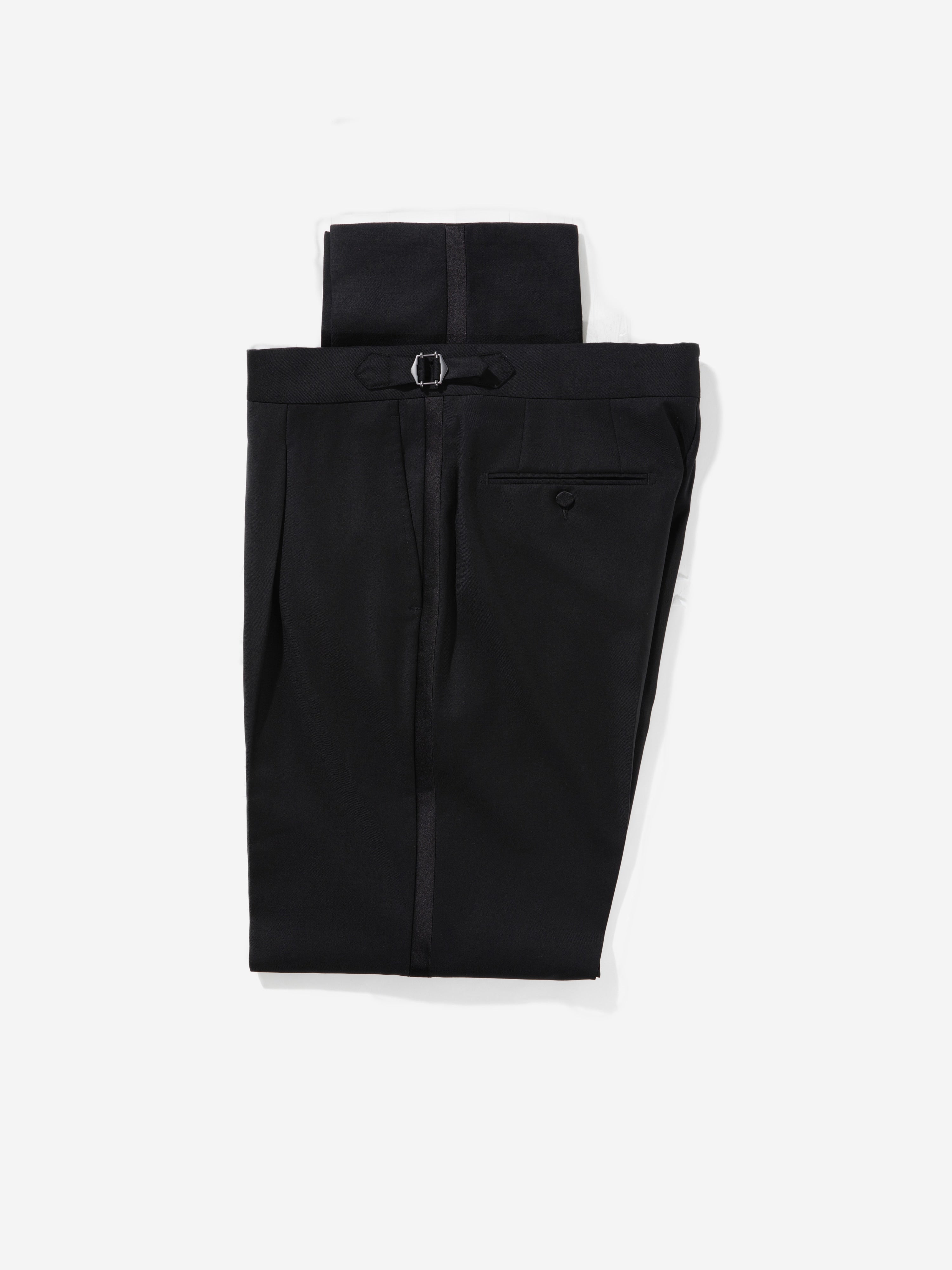 Black Wool Tuxedo Suit (DB Shawl) - Grand Le Mar