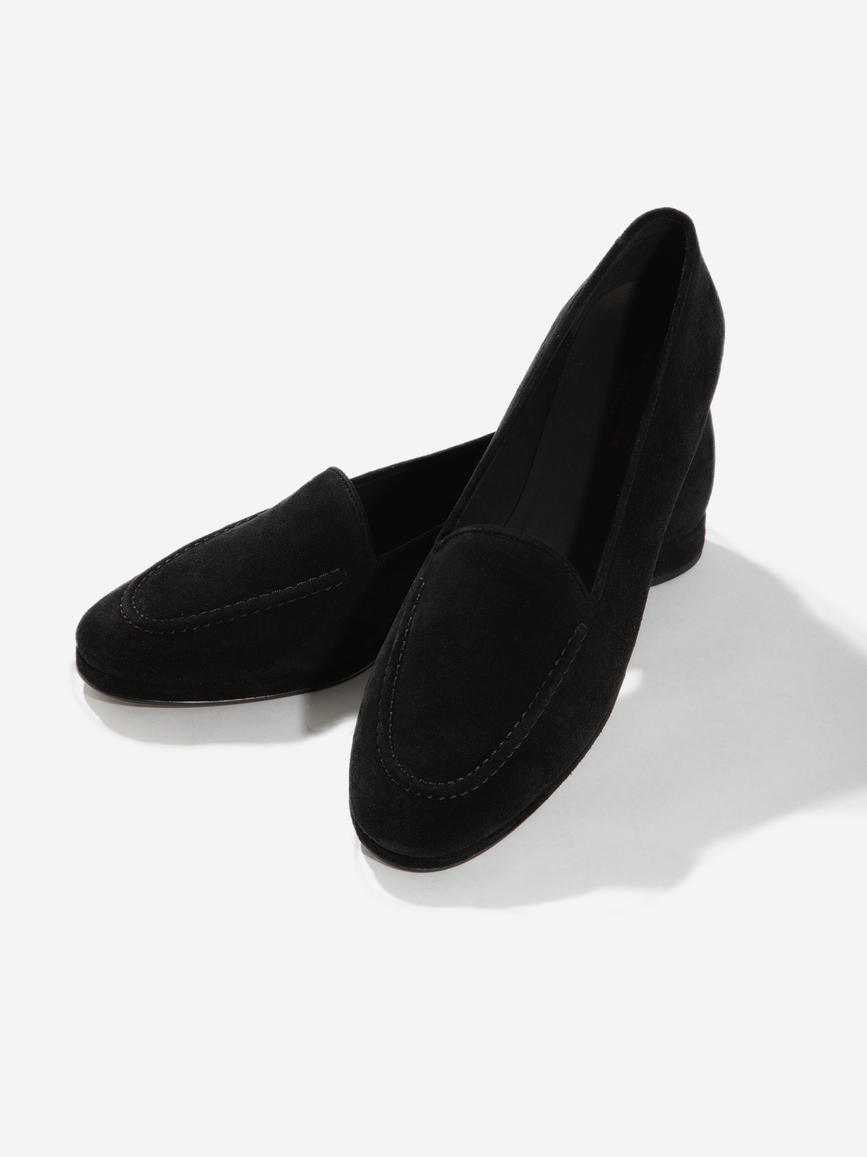 Black Suede Belgian Loafers - Grand Le Mar