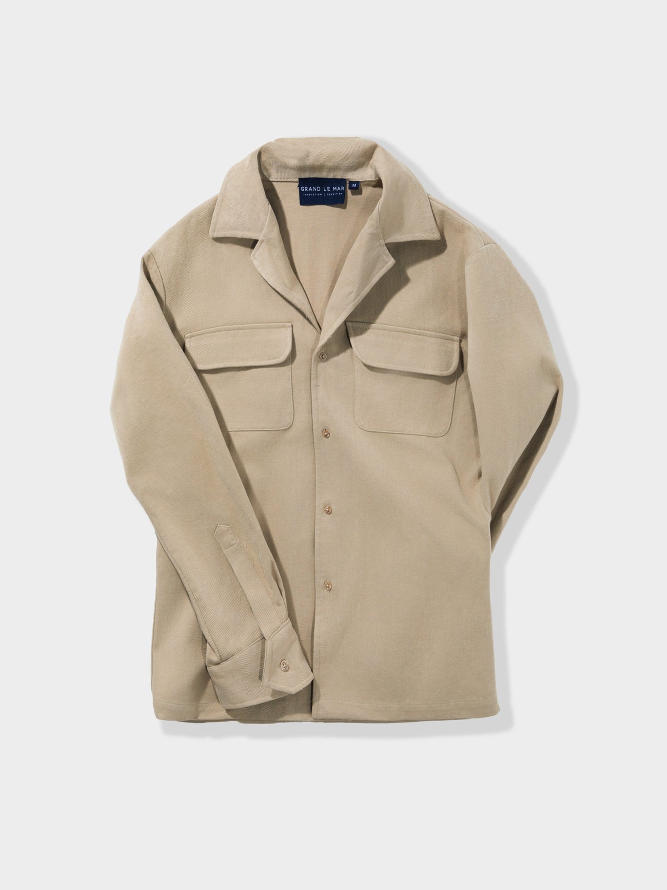 Brown Cotton Camp Overshirt - Grand Le Mar