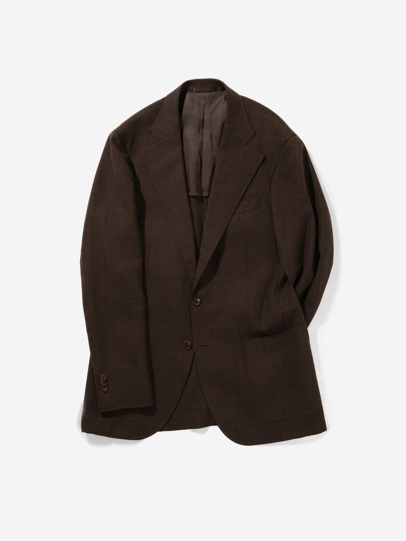 Brown Hopsack Suit - Grand Le Mar