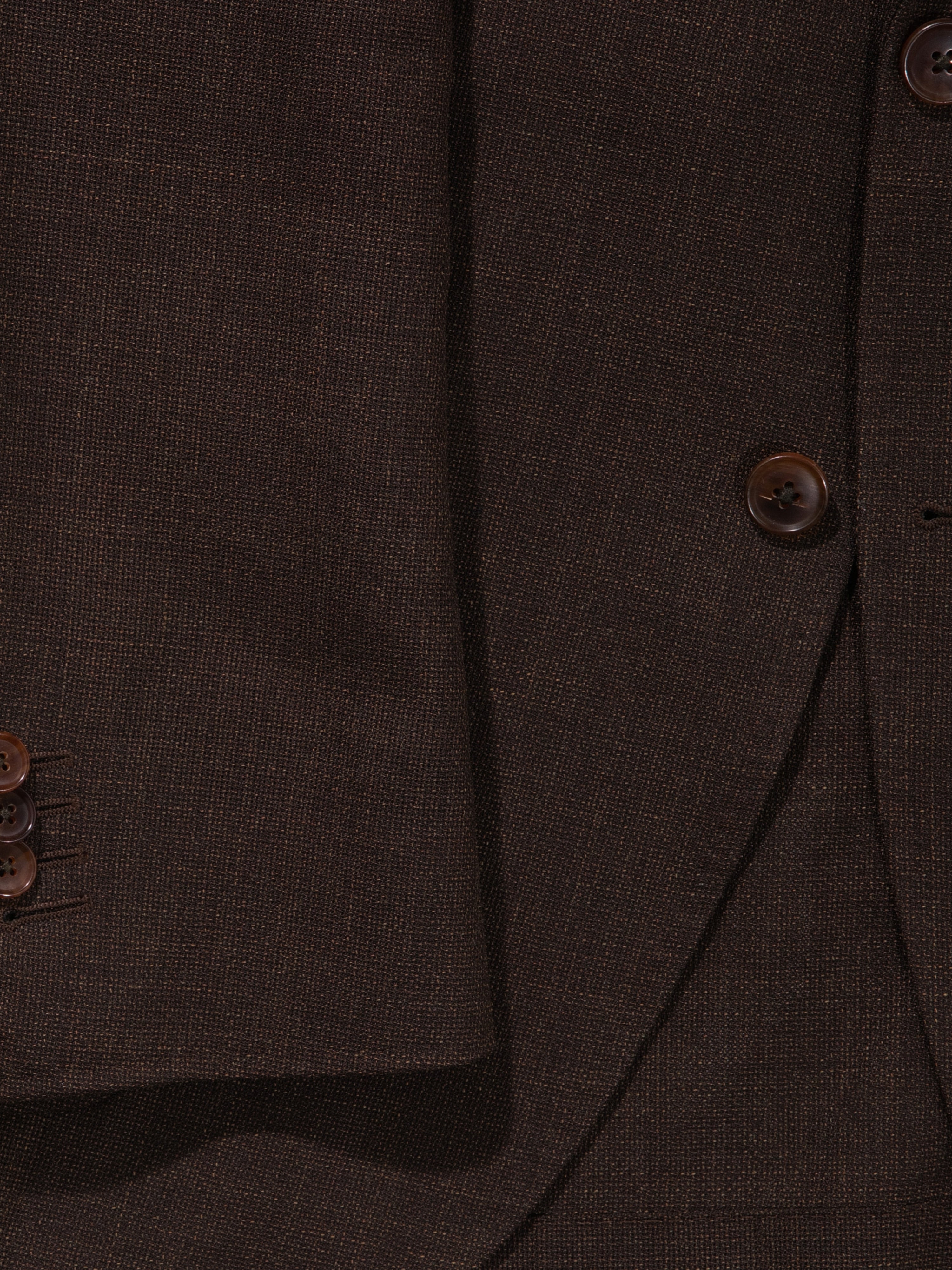 Brown Hopsack Suit - Grand Le Mar