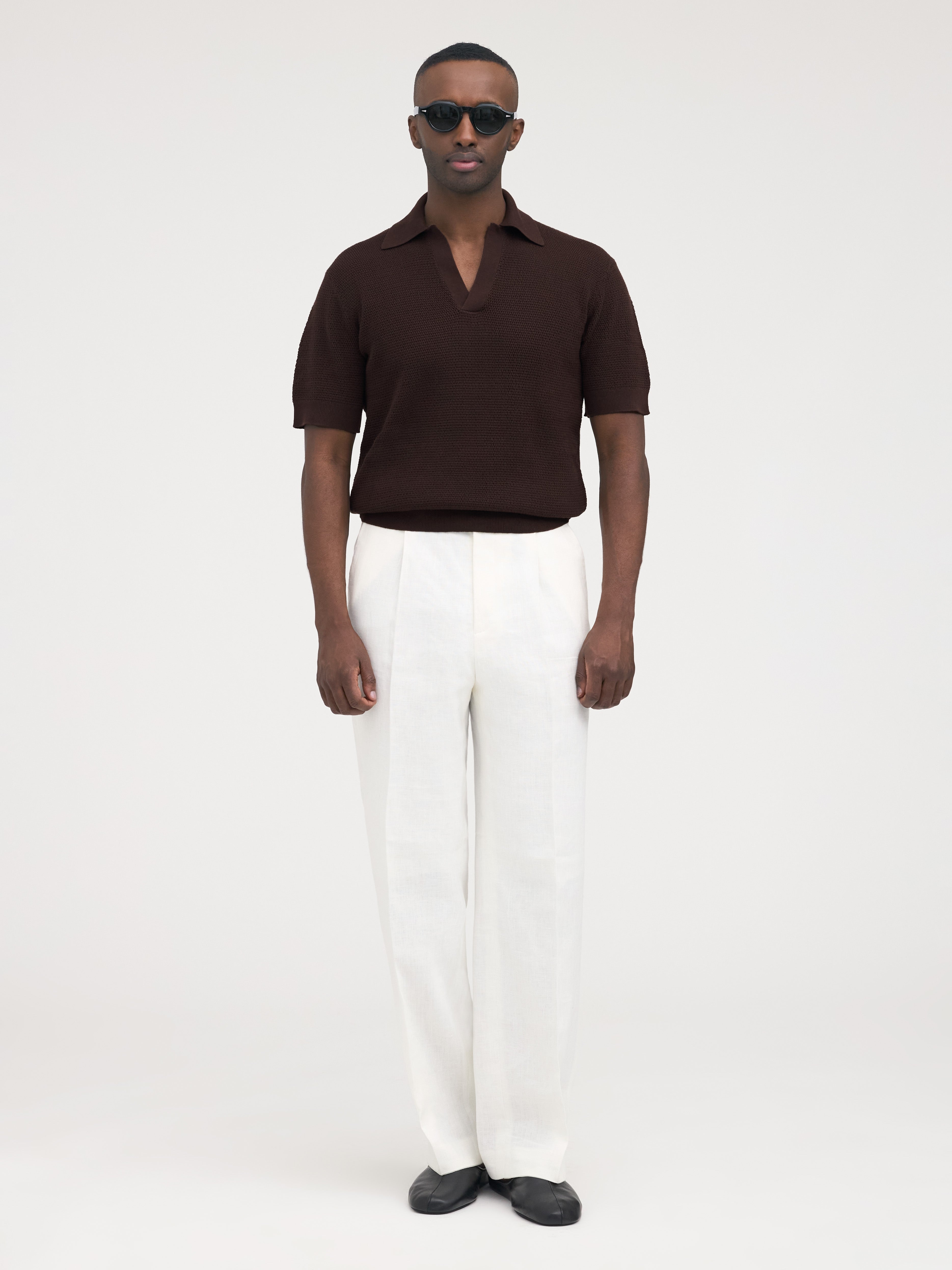 Brown Knit Jersey - Grand Le Mar