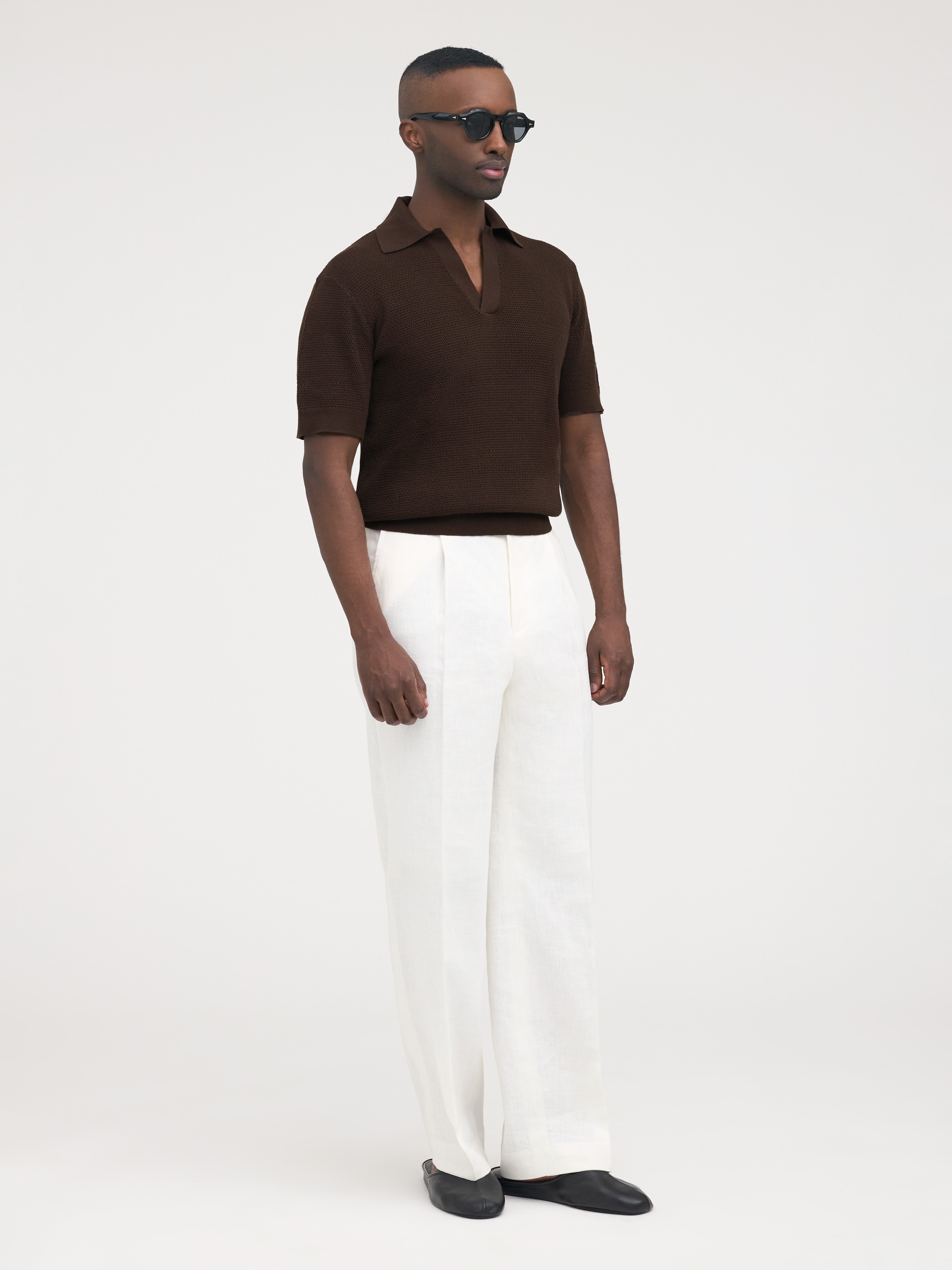 Brown Knit Jersey - Grand Le Mar