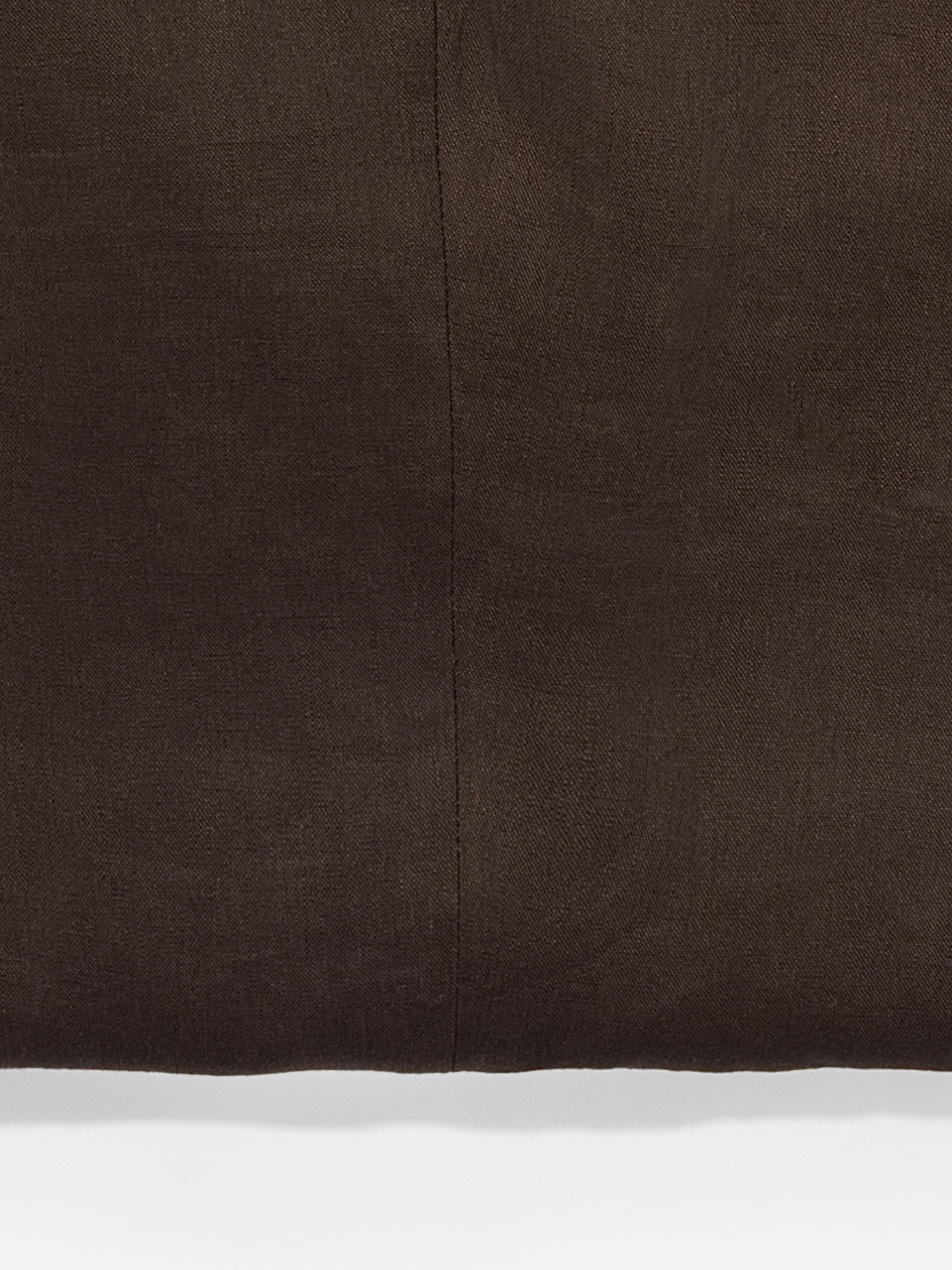 Brown Linen Oscar Trousers (Wide Fit) - Grand Le Mar