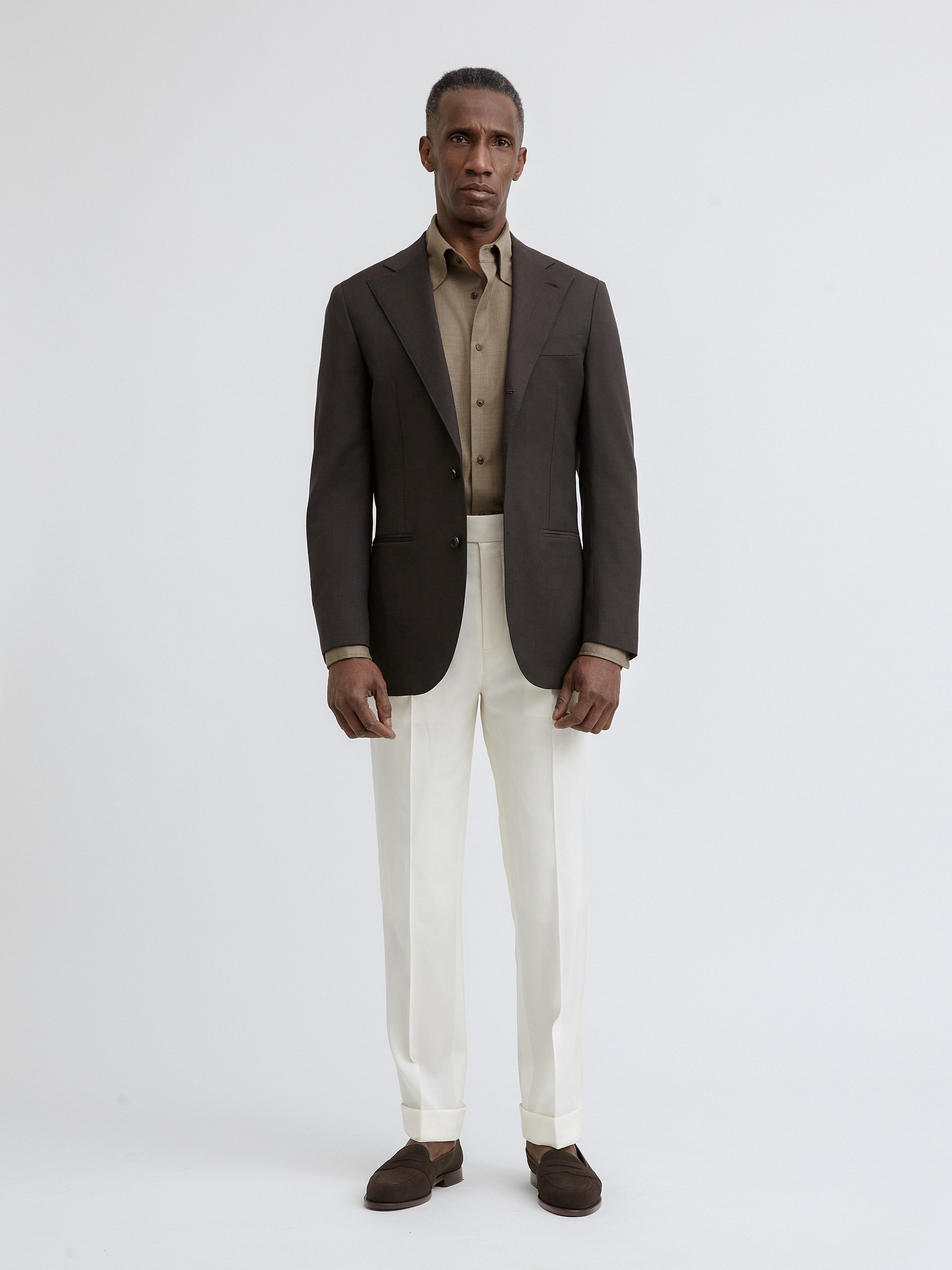 Brown Wool Jacket (SB) - Grand Le Mar