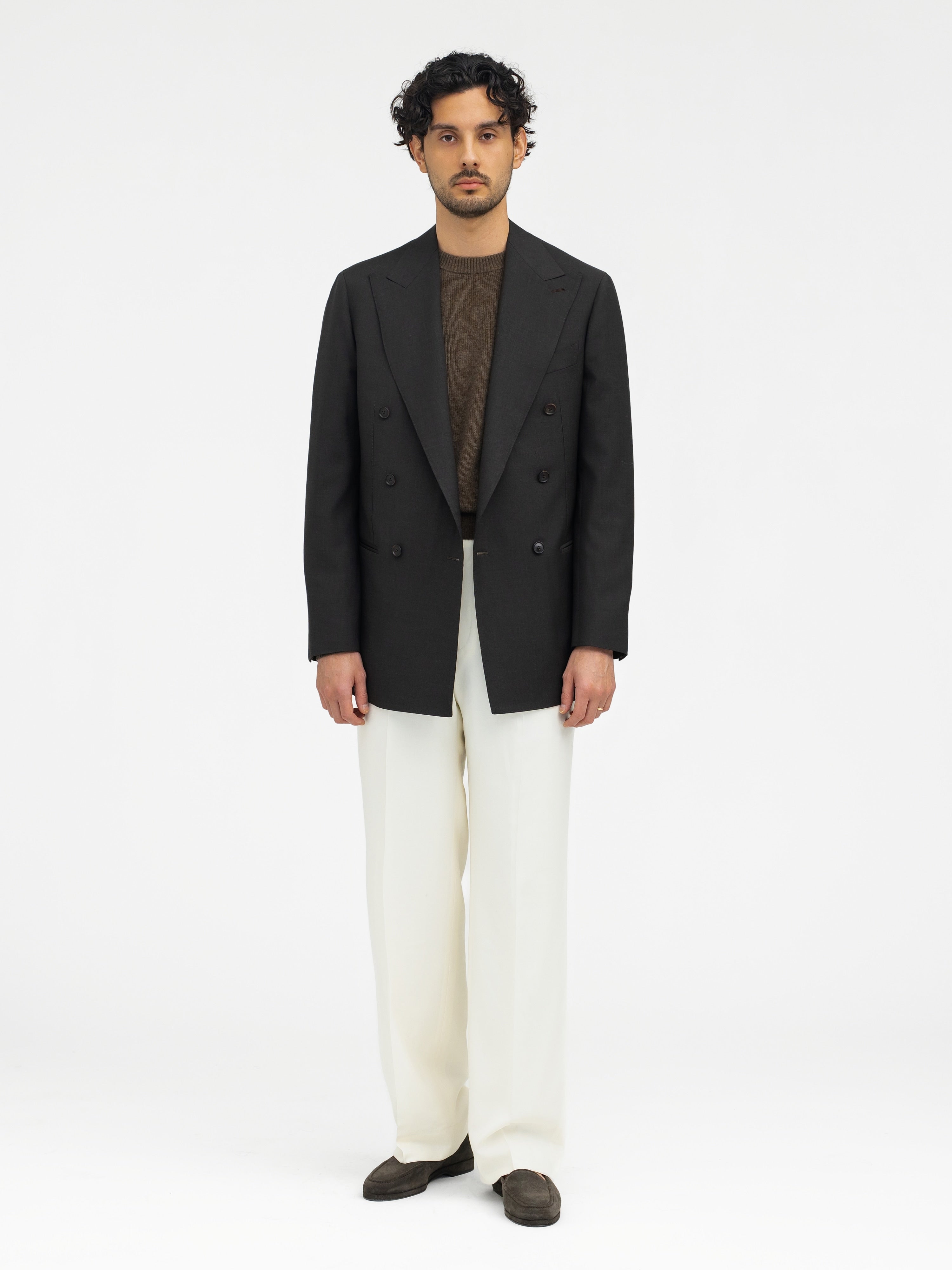 Brown Wool Jacket (DB) - Grand Le Mar