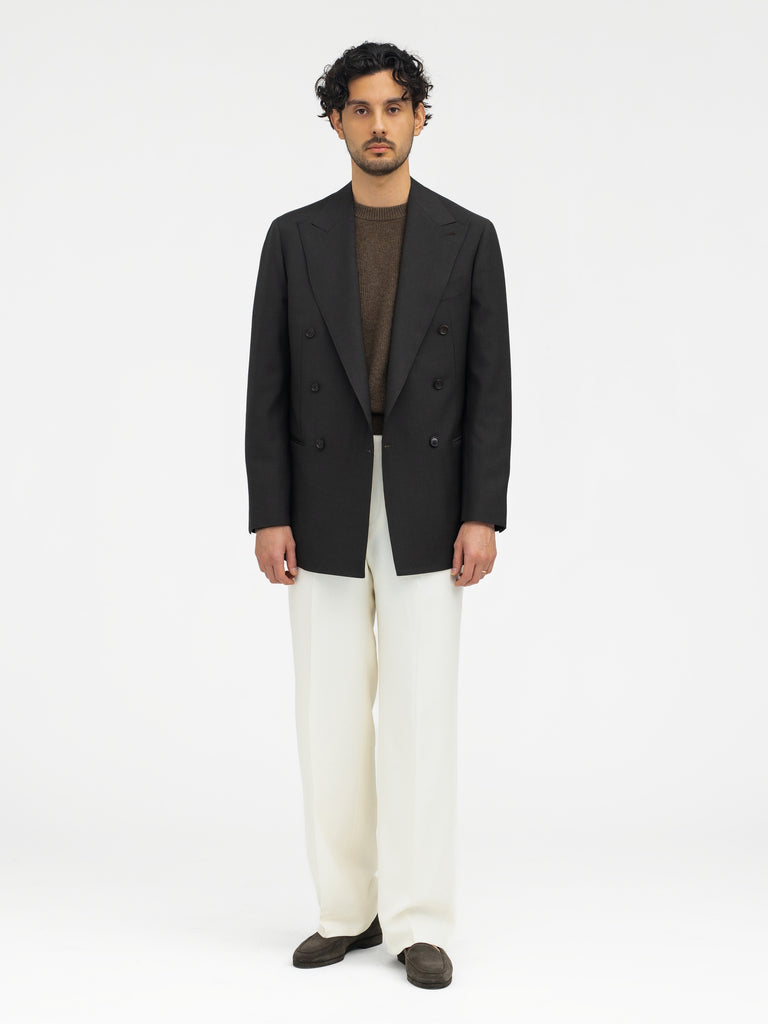 ジャケット・アウター Granhiert dark brown wool silk serge Granhiert dark brown wool silk serge | SHINYA