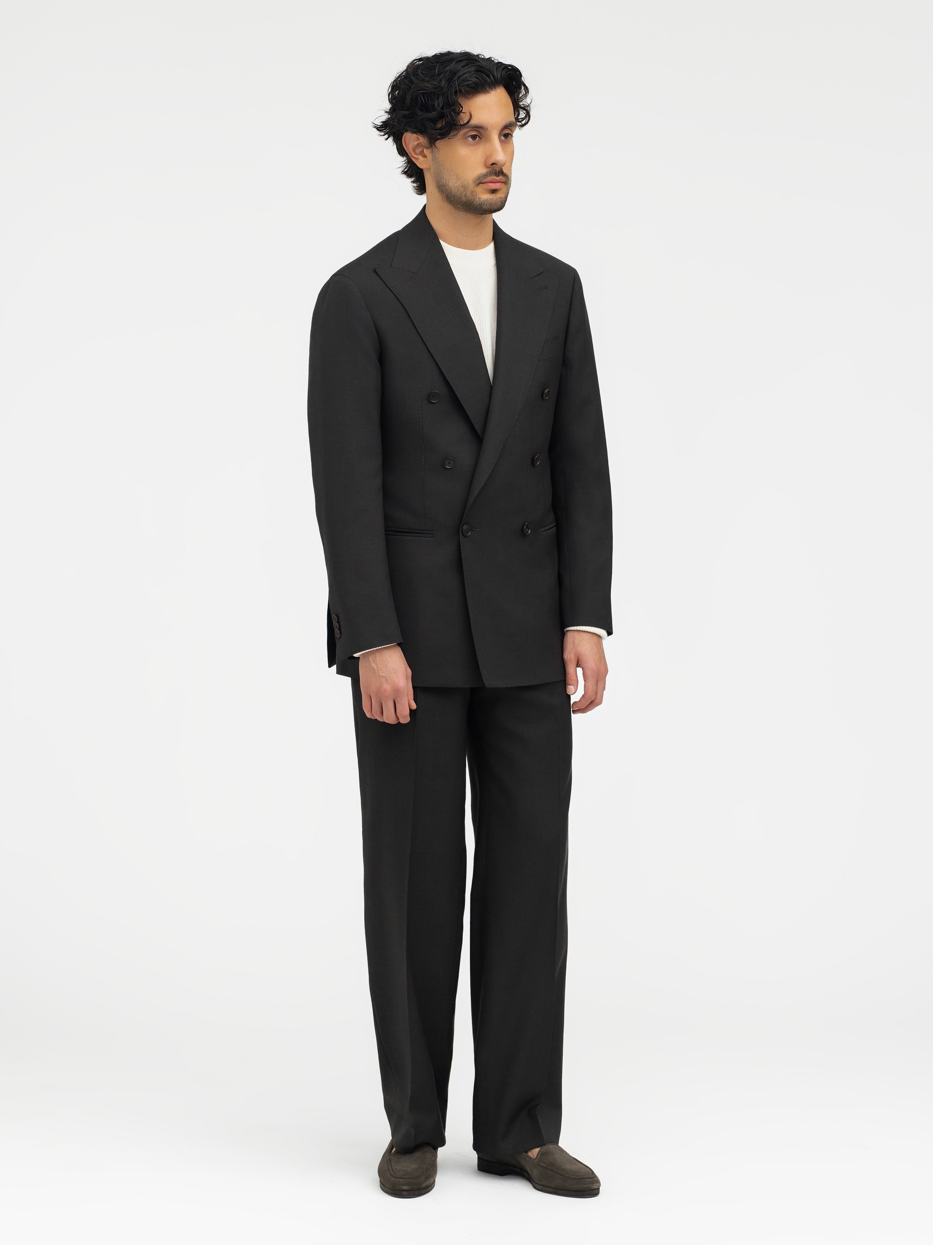 Brown Wool Suit (DB) - Grand Le Mar