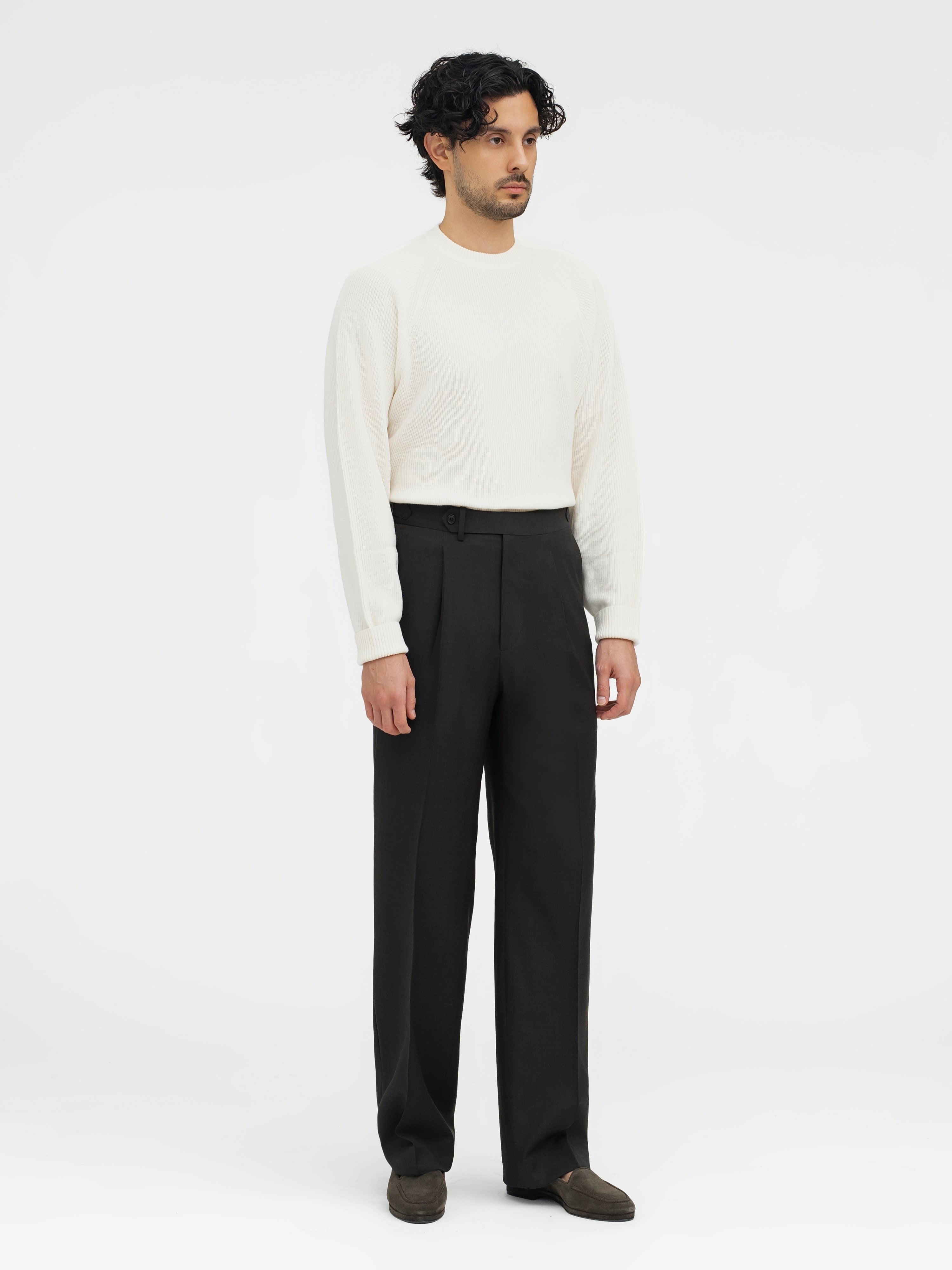 Brown Wool Suit (DB) - Grand Le Mar