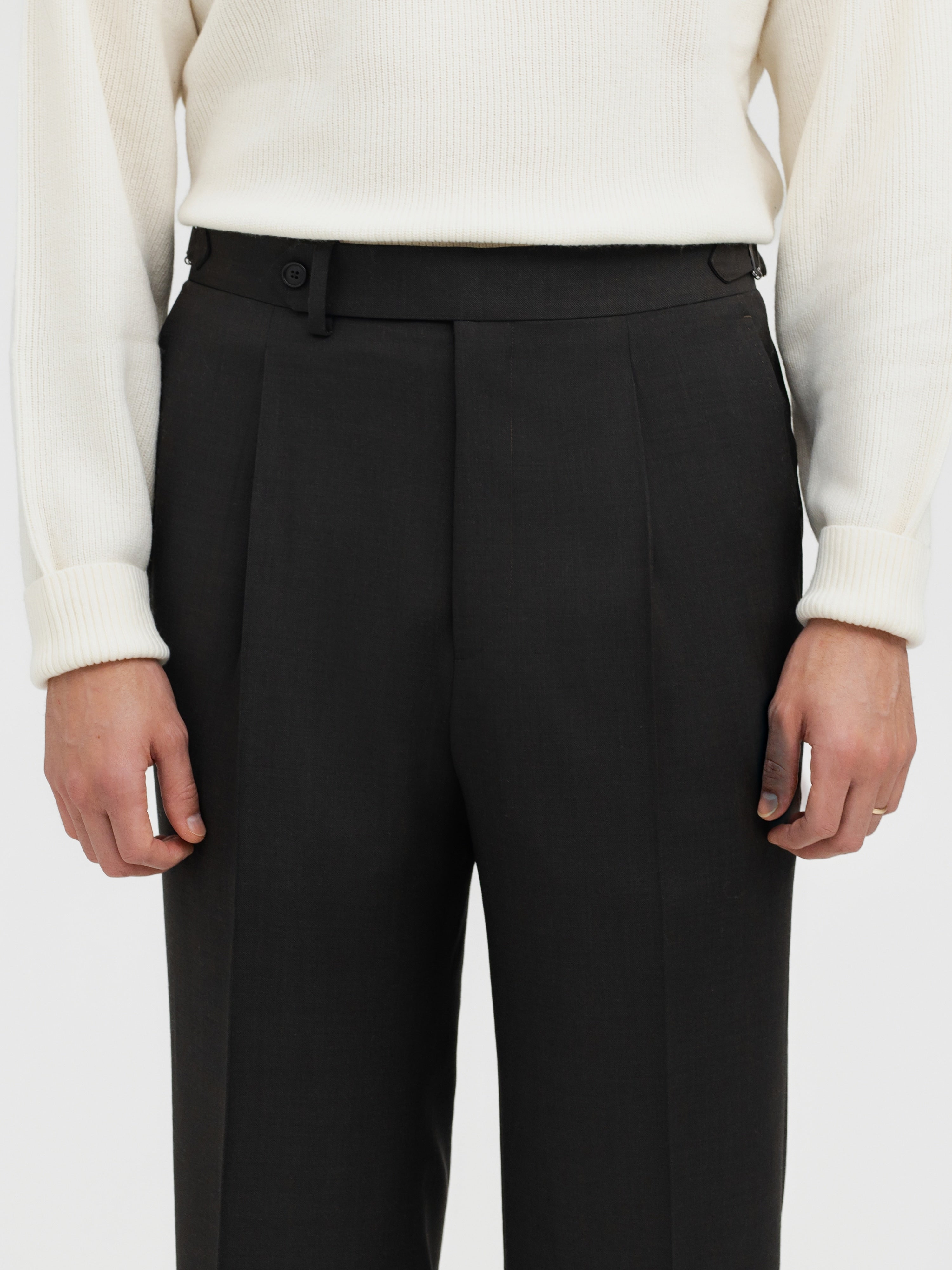 Brown Wool Suit (DB) - Grand Le Mar