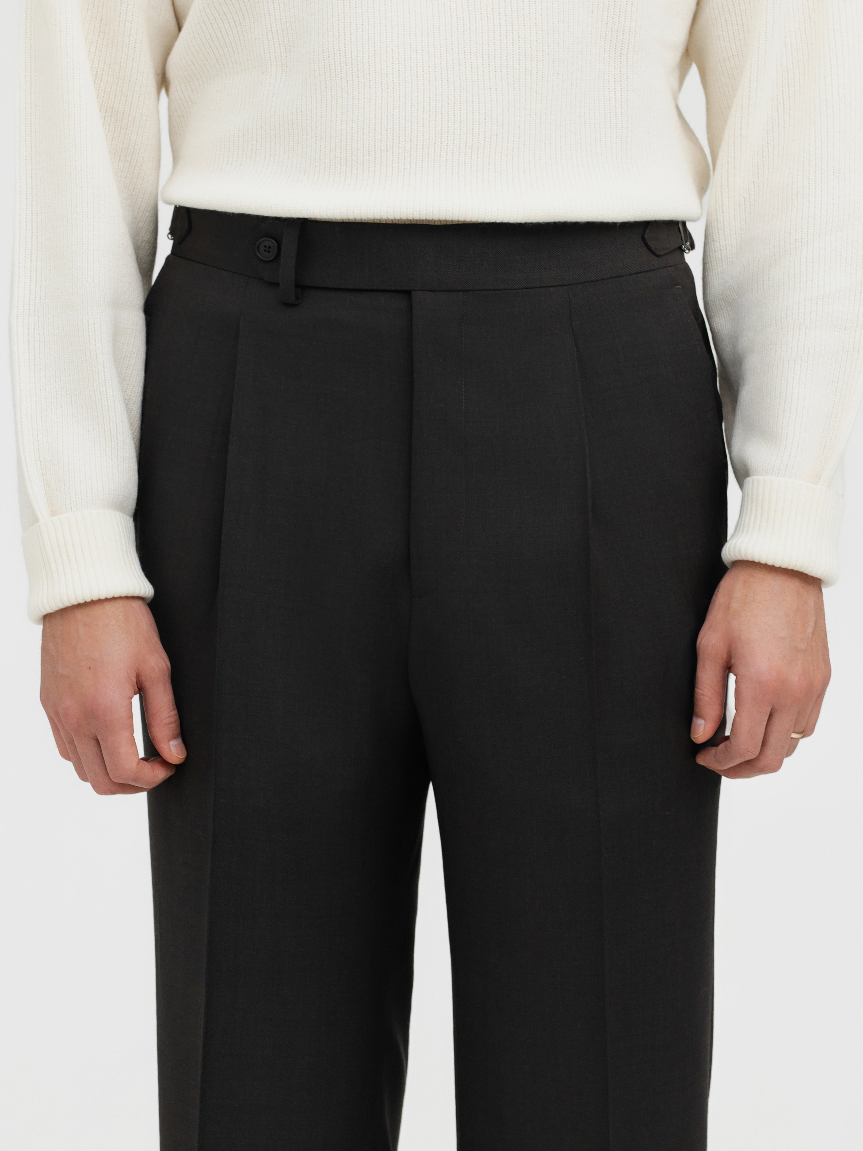 Brown Wool Suit (DB) - Grand Le Mar