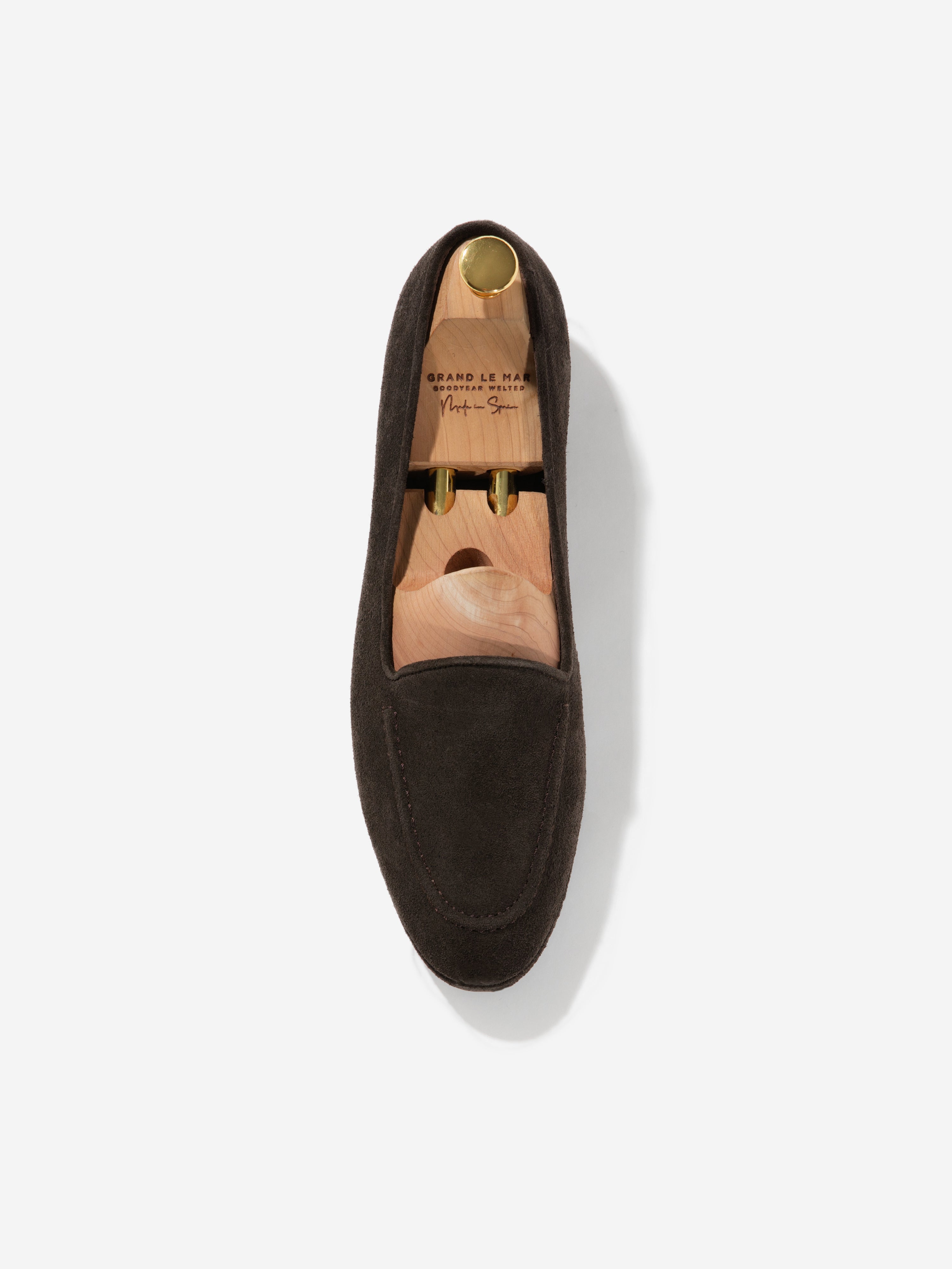 Brown Suede Belgian Loafers - Grand Le Mar