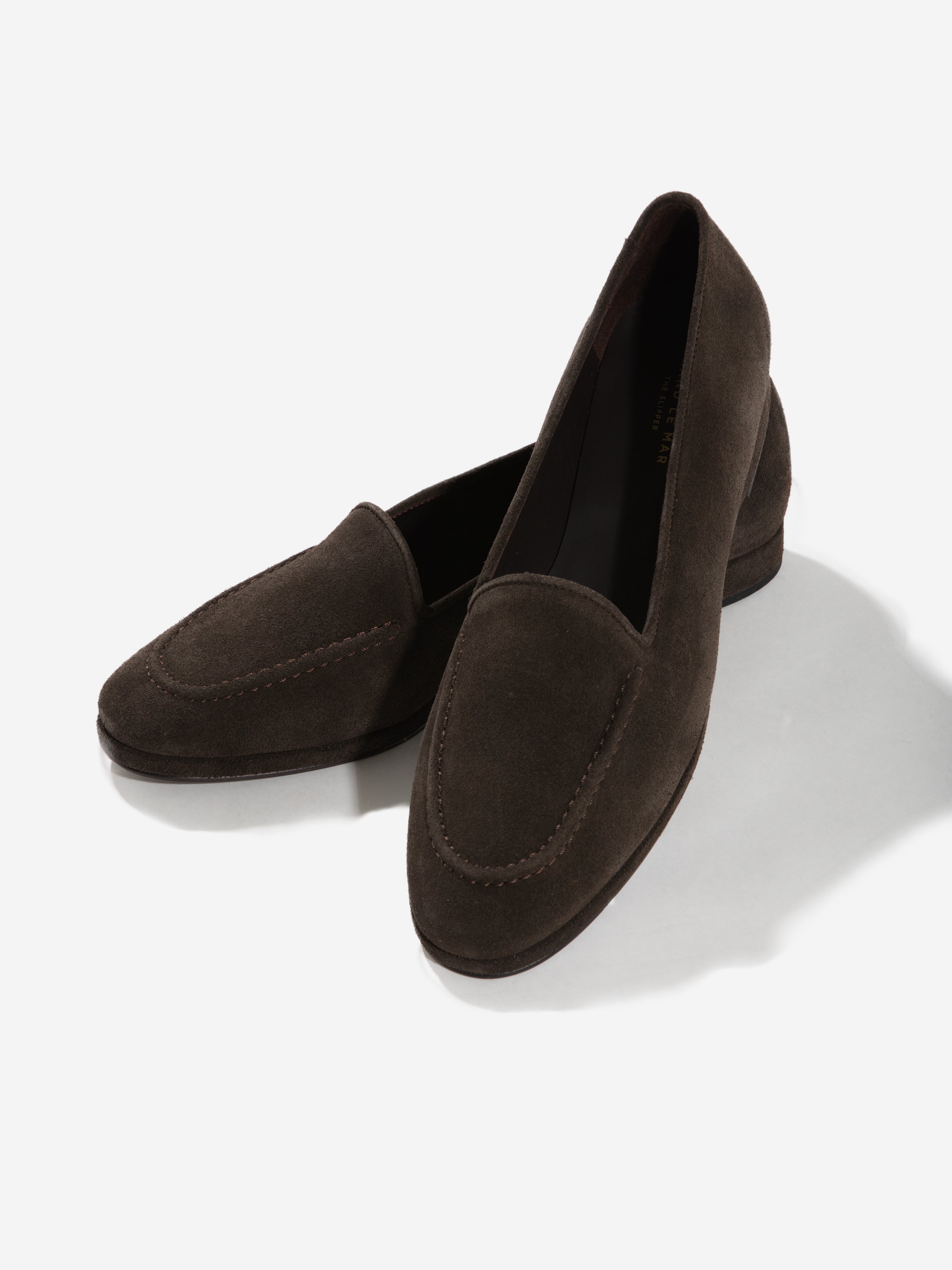 Brown Suede Belgian Loafers - Grand Le Mar