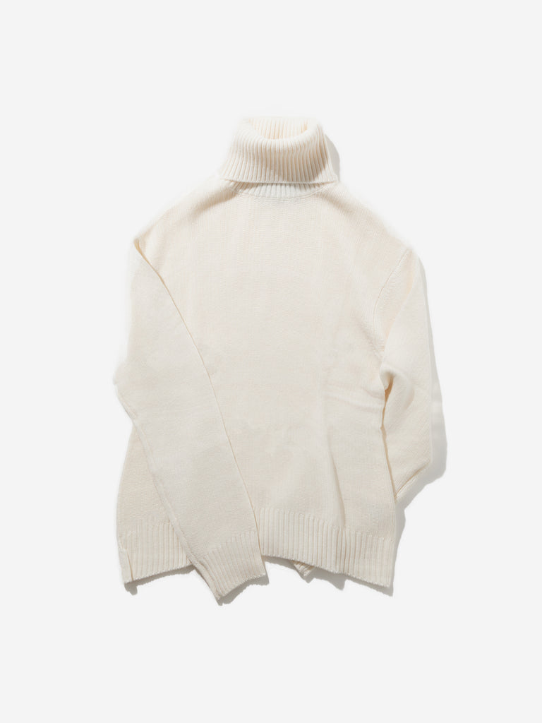 MEER. CASHMERE BLEND TURTLE TOP ホワイト Cashmere Silk Bliss Turtleneck Box-Top | EILEEN FISHER