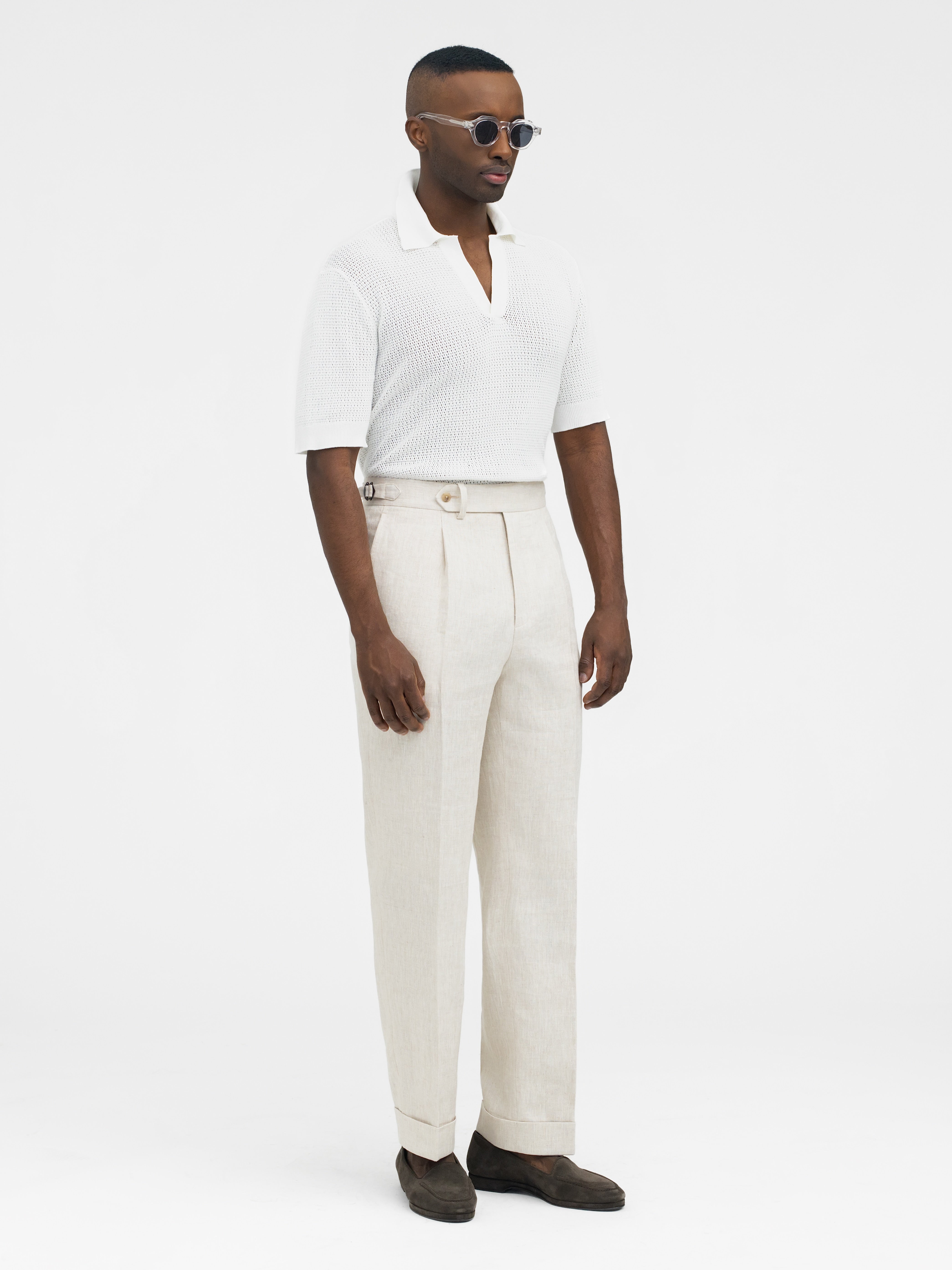 Beige Linen Suit (SB) - Grand Le Mar