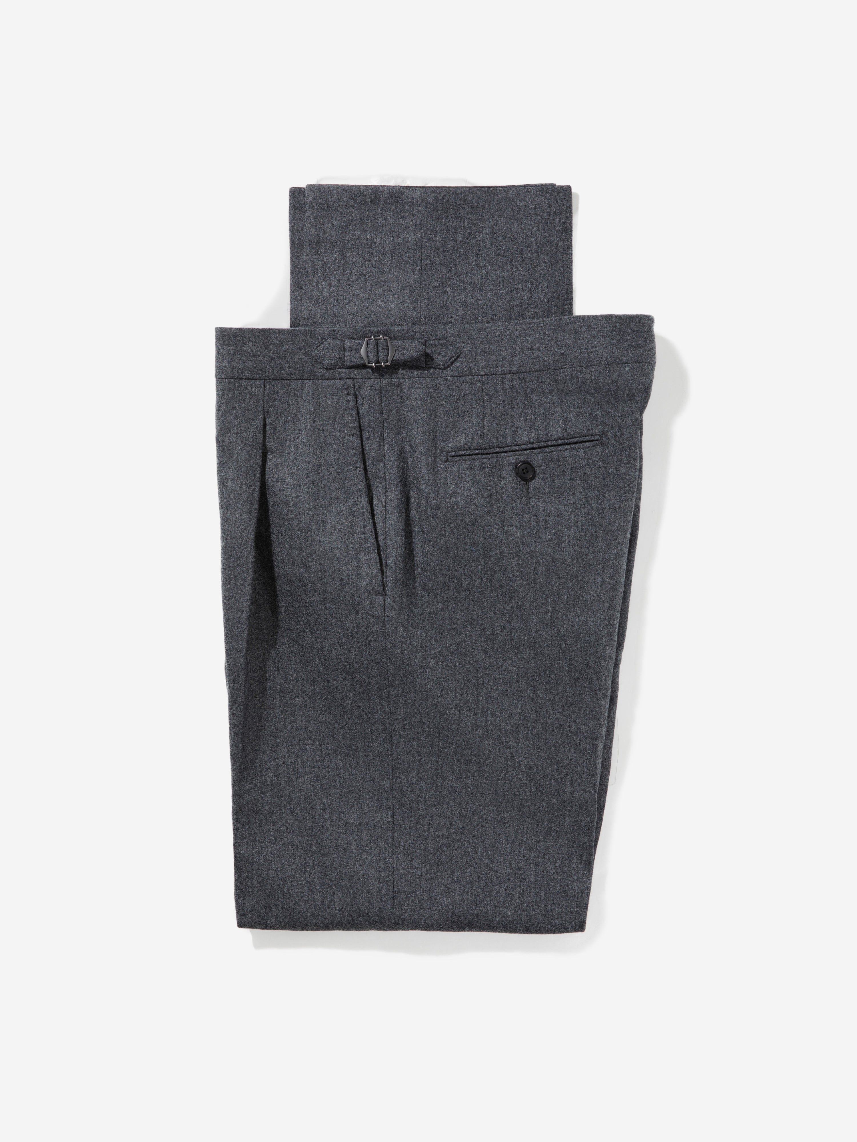 Mid Grey Flannel Wool Suit (DB) - Grand Le Mar