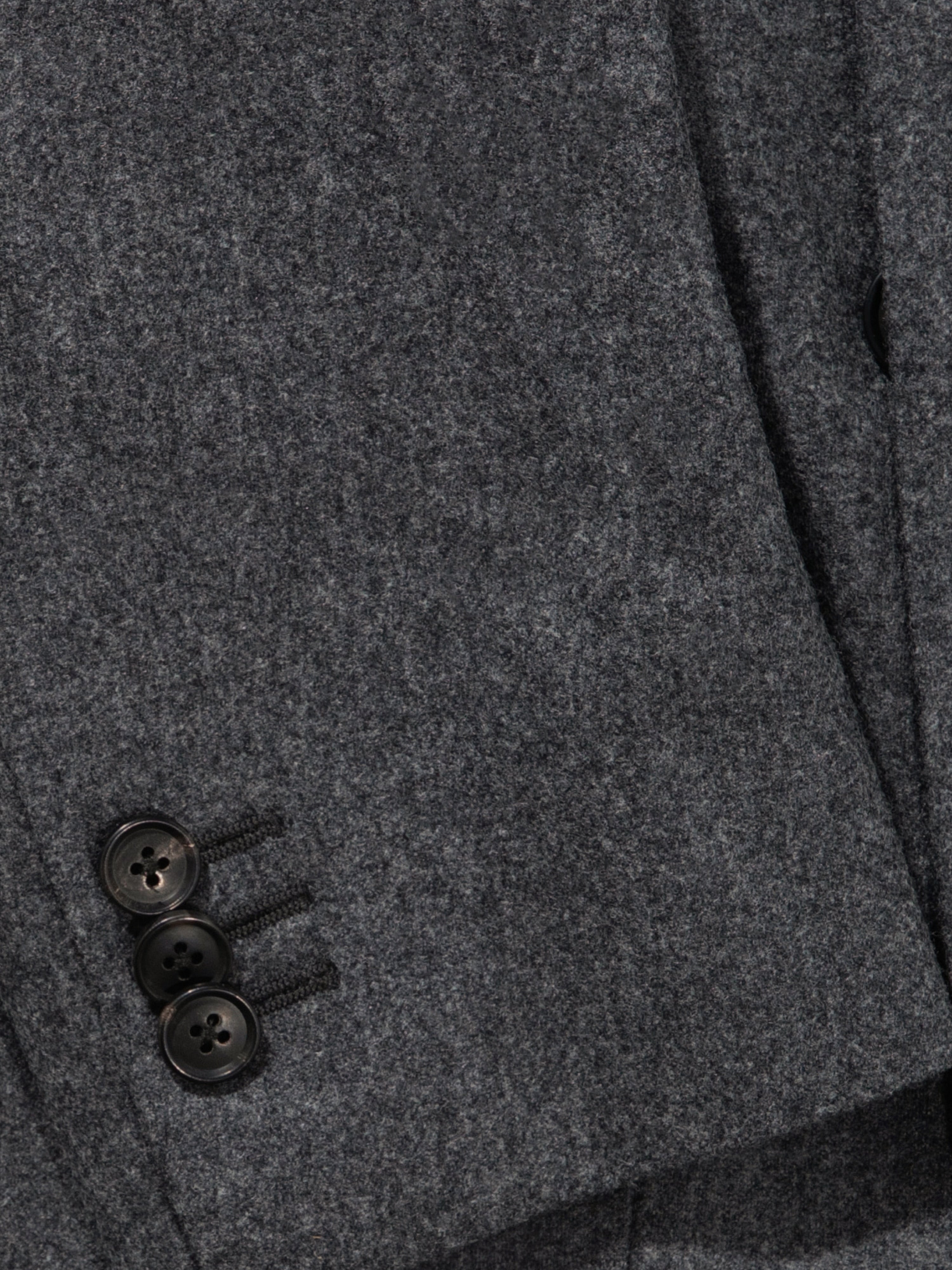 Mid Grey Flannel Wool Suit (DB) - Grand Le Mar