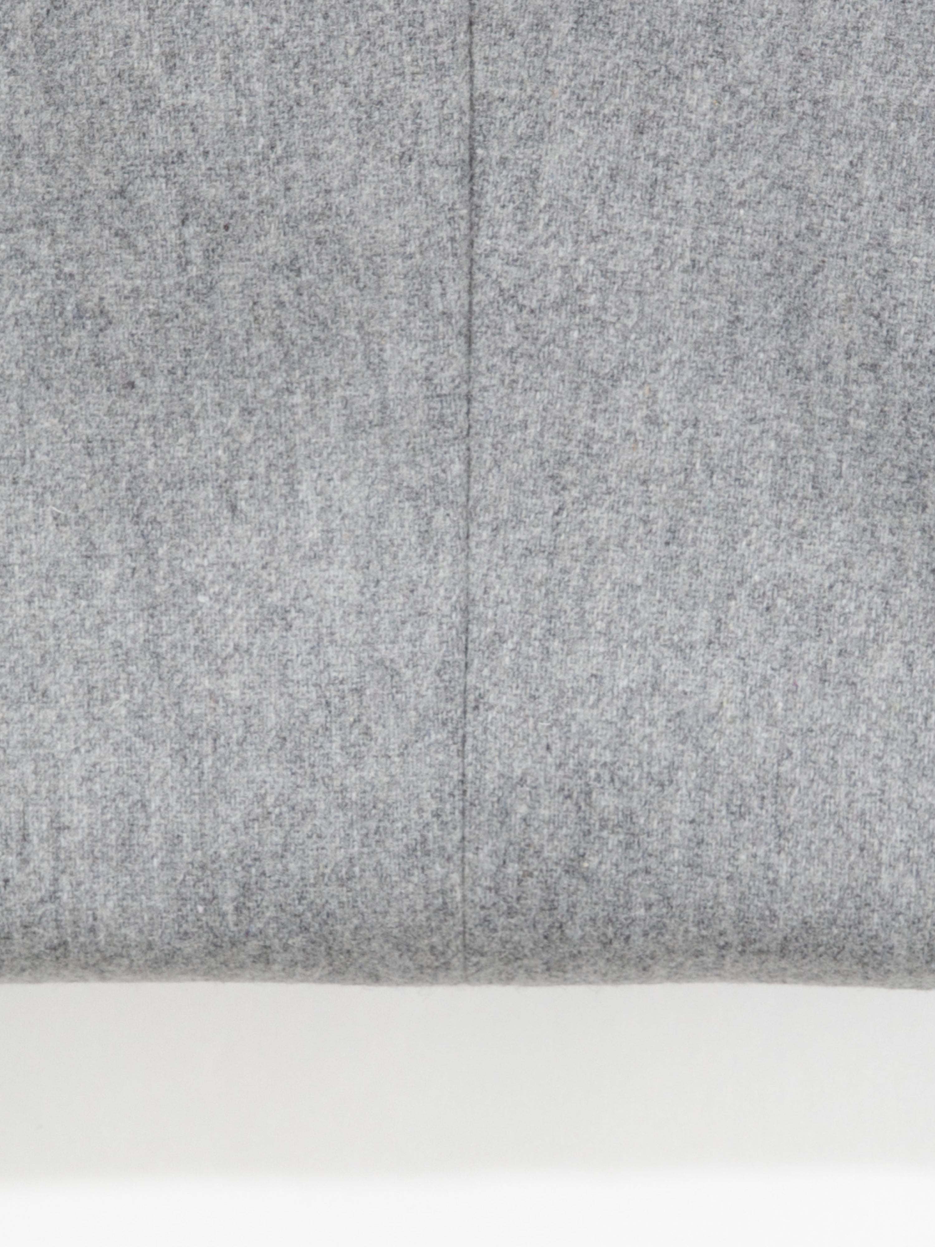 Grey Flannel Wool Drawstring Trousers (Straight Fit) - Grand Le Mar