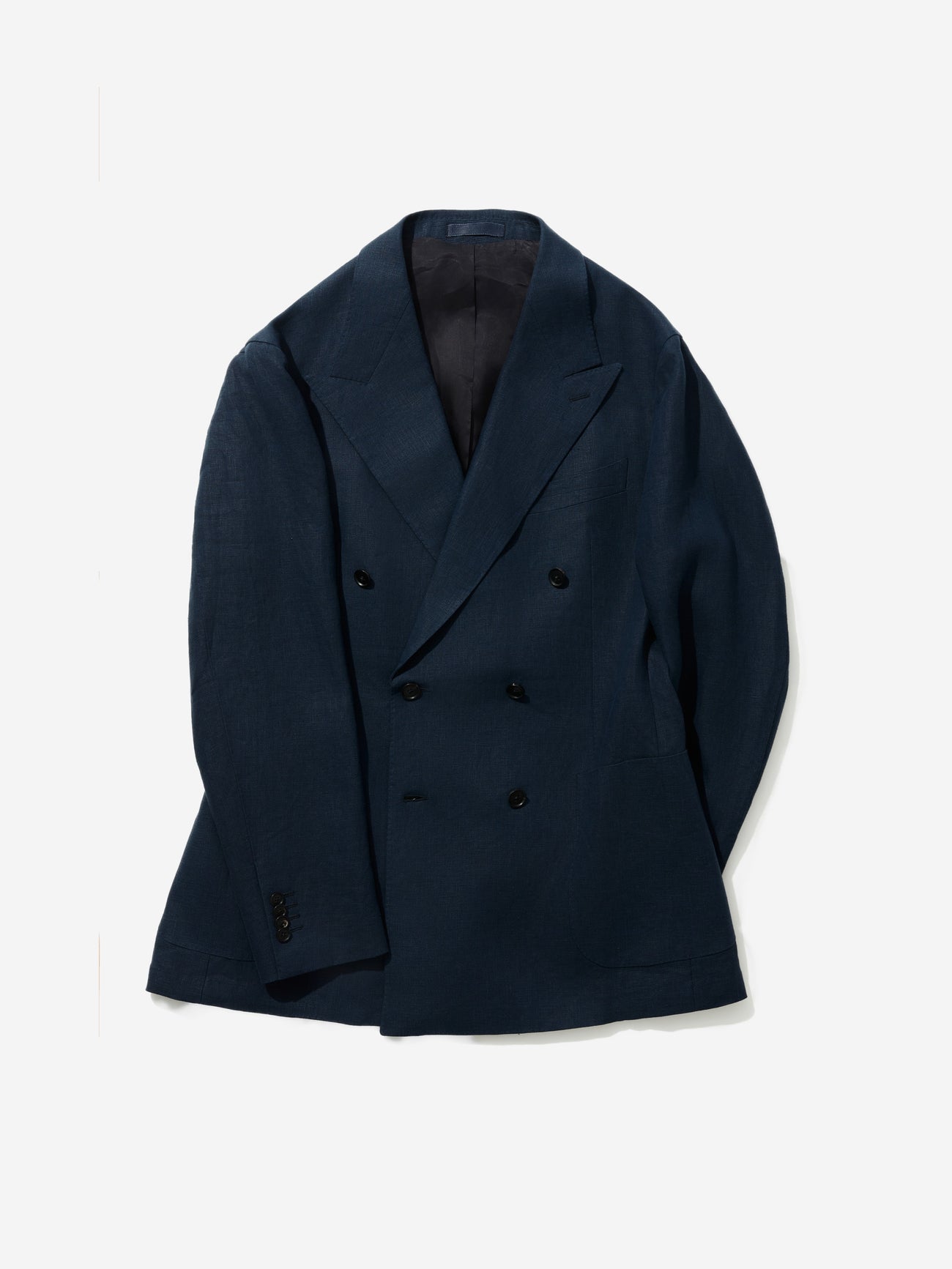 Navy Linen Jacket (DB) - Grand Le Mar