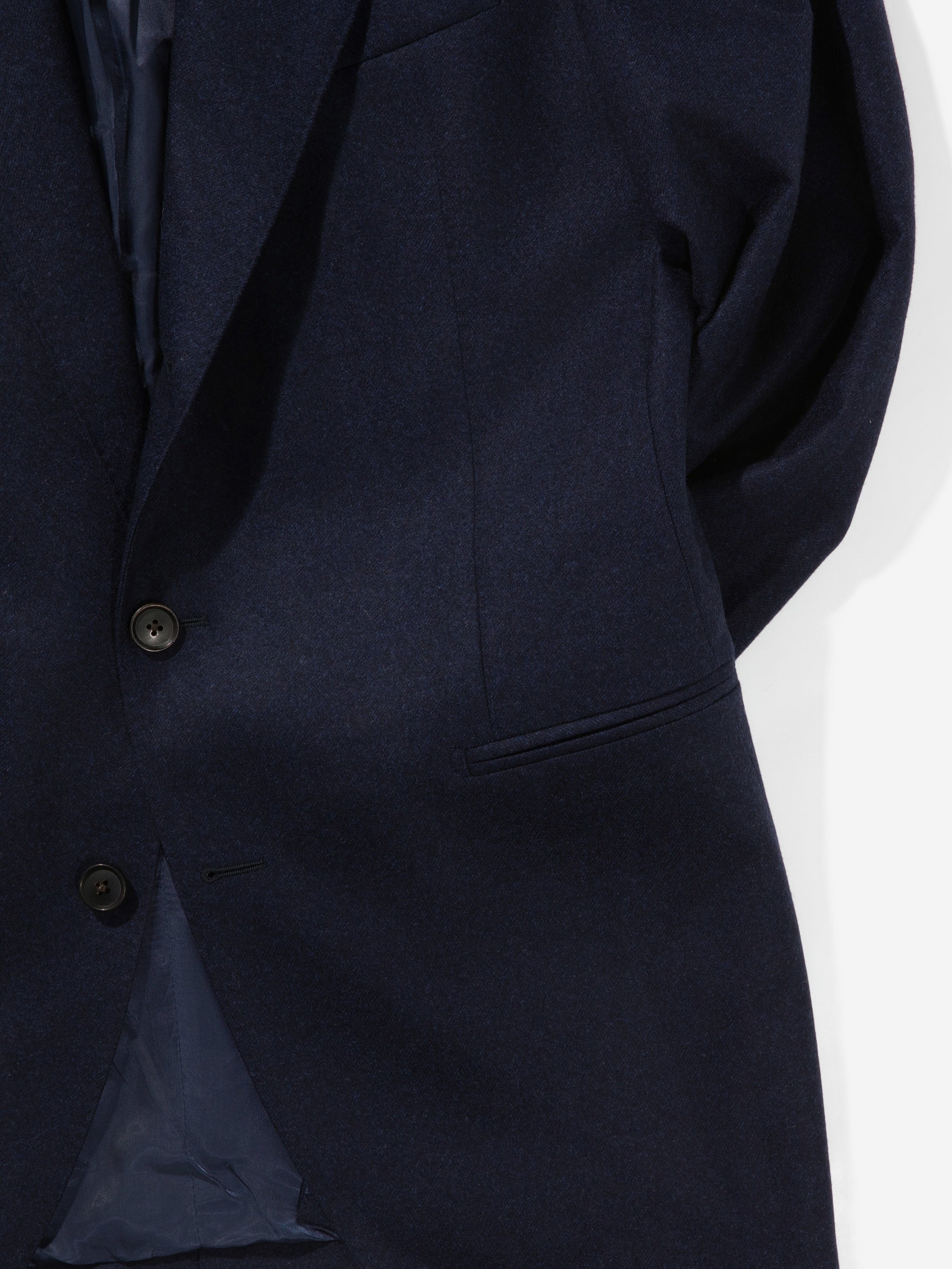 Navy Flannel Wool Suit (SB) - Grand Le Mar